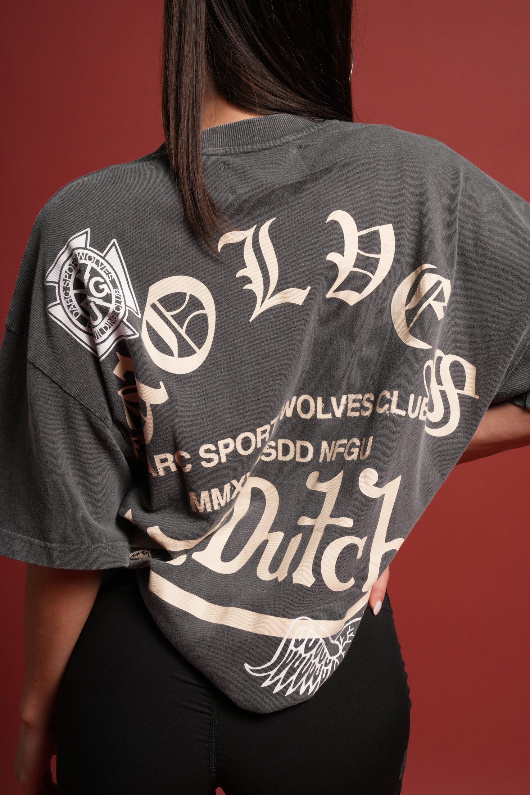 DSVD Heritage Unisex Premium Oversized Tee in Wolf Gray - Image 14