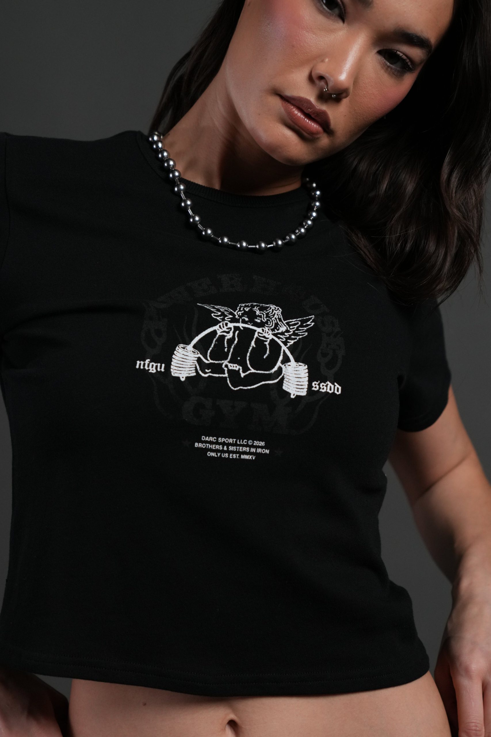 Powerhouse of the Cherub Timeless Tee in Black - Image 5
