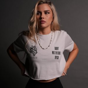 Bury Me In Darc NFGU Premium (Cropped) Tee in Stone
