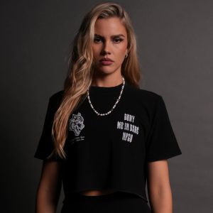 Bury Me In Darc NFGU Premium (Cropped) Tee in Black