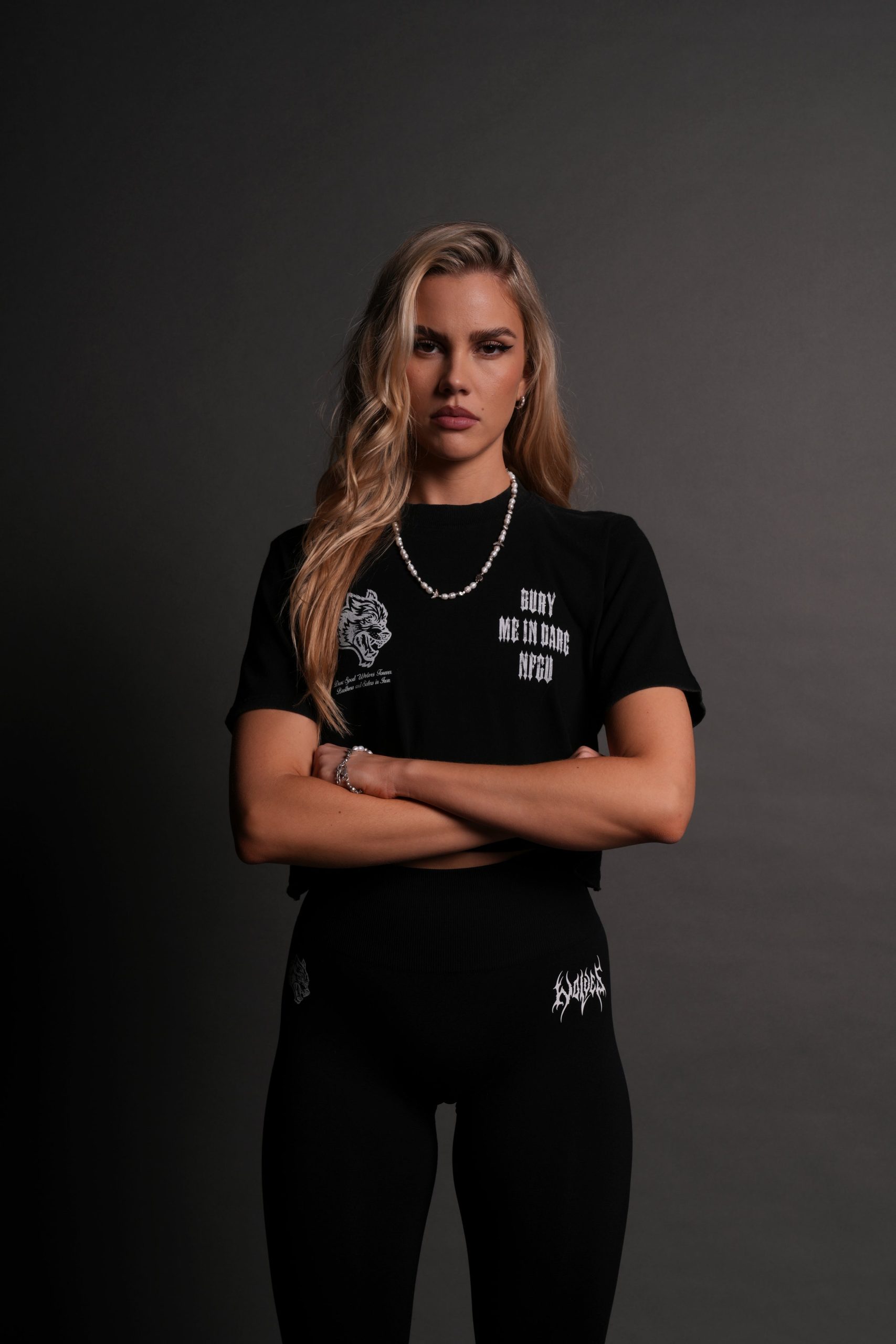 Bury Me In Darc NFGU Premium (Cropped) Tee in Black - Image 5