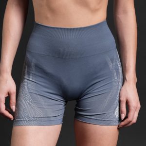Moto Halftone Stella Soft Seamless Shorts in Charcoal Blue