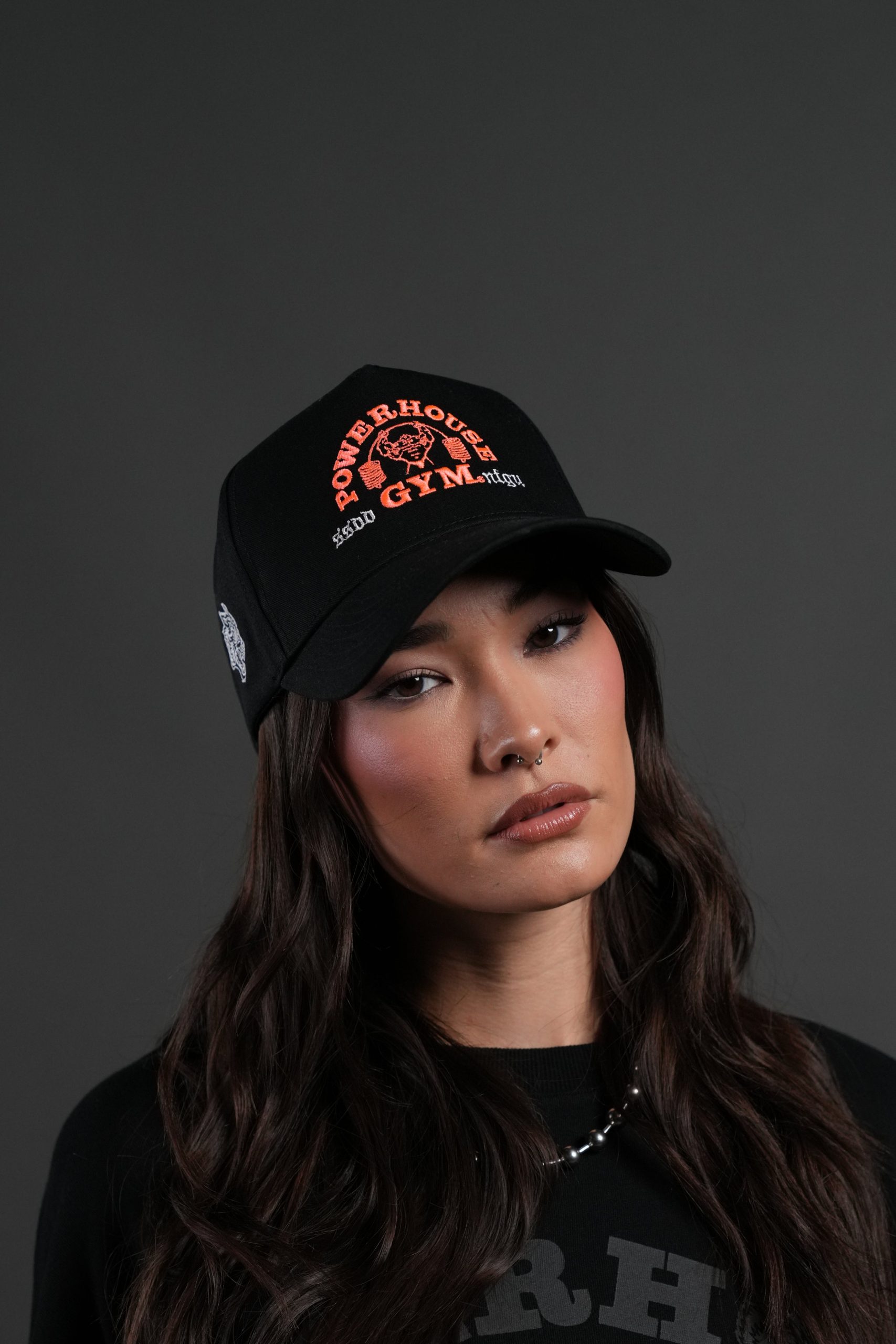 Powerhouse Wolves 5 Panel Hat in Black - Image 6