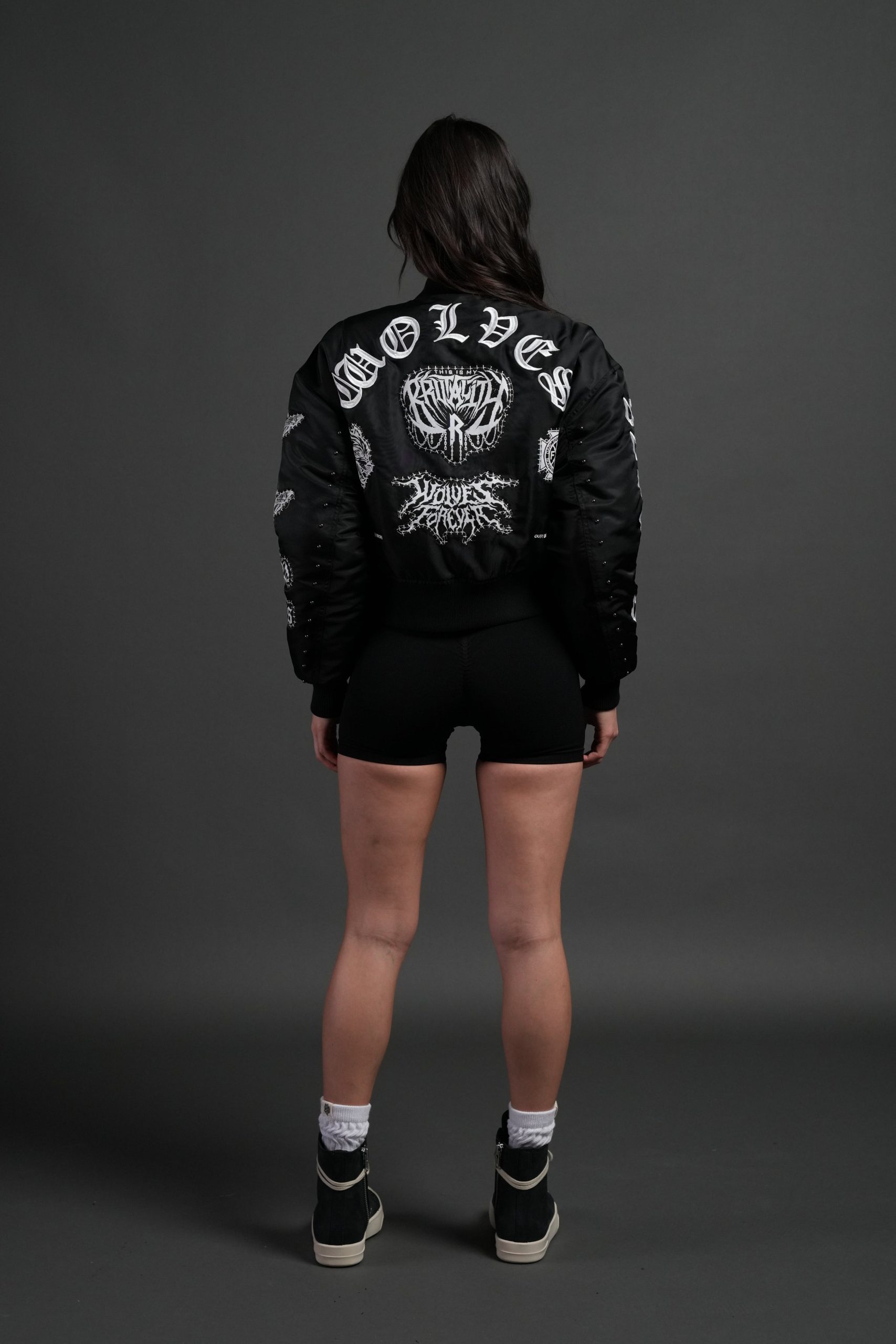 Give it Your All Trin Bomber in Black - Image 5