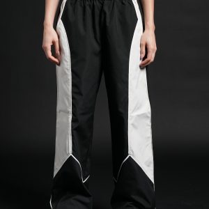 Dual Wolf She Quinn Track Pant in Black/Sand