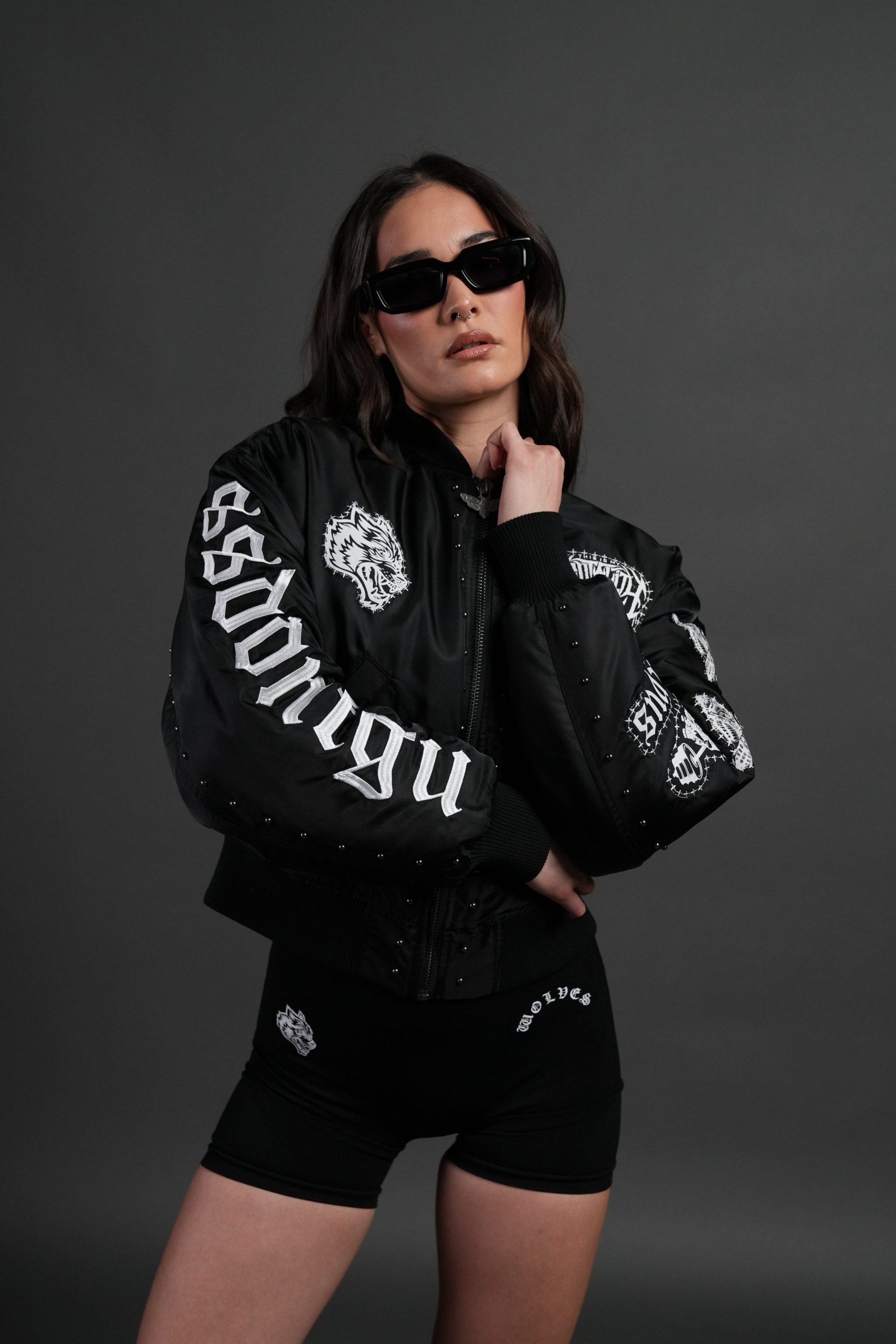 Give it Your All Trin Bomber in Black - Image 6
