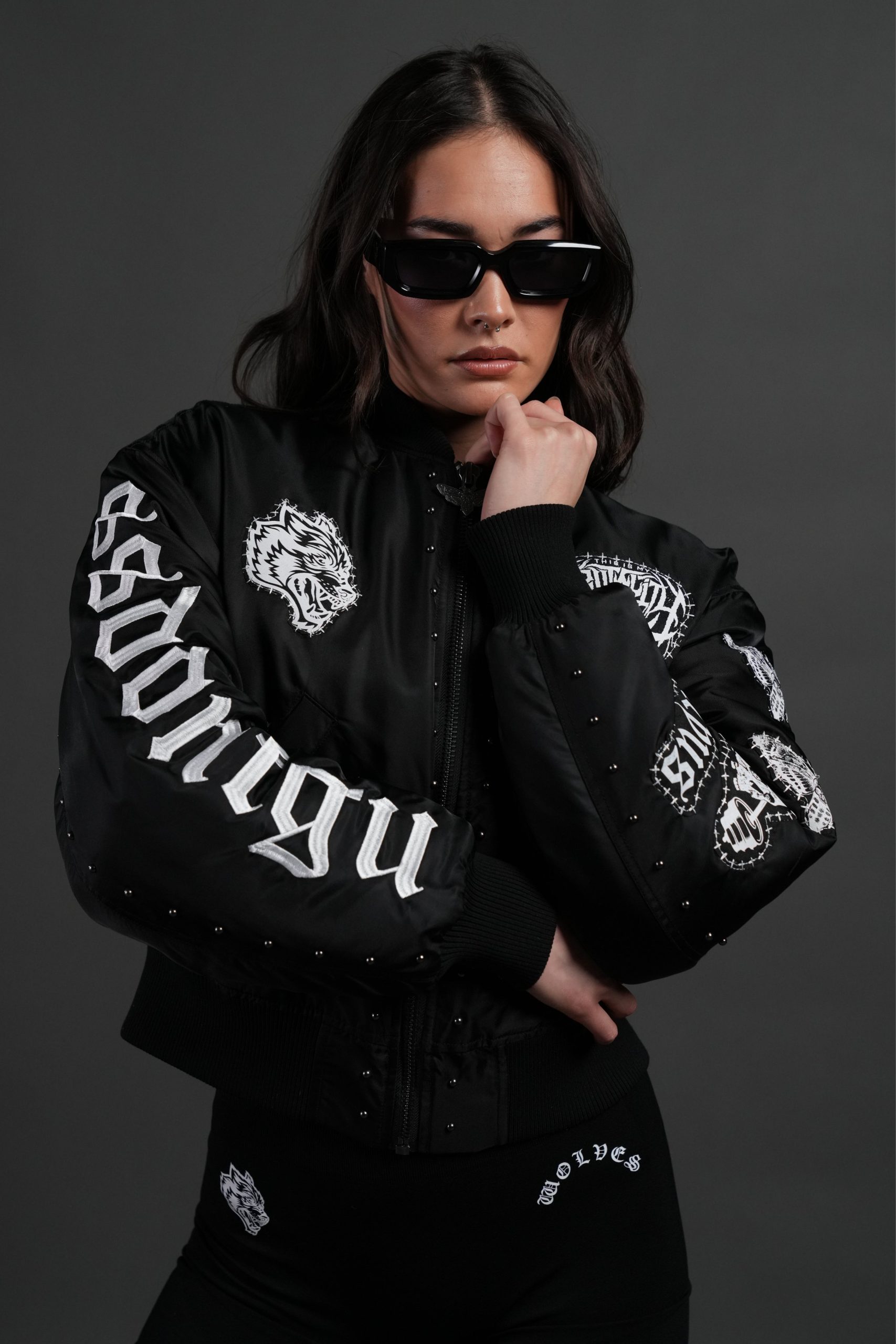 Give it Your All Trin Bomber in Black - Image 7