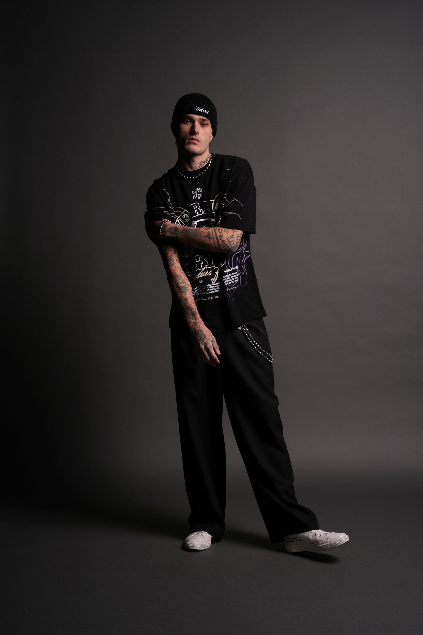 Light Your Fire Premium Oversized Tee in Black - Image 4
