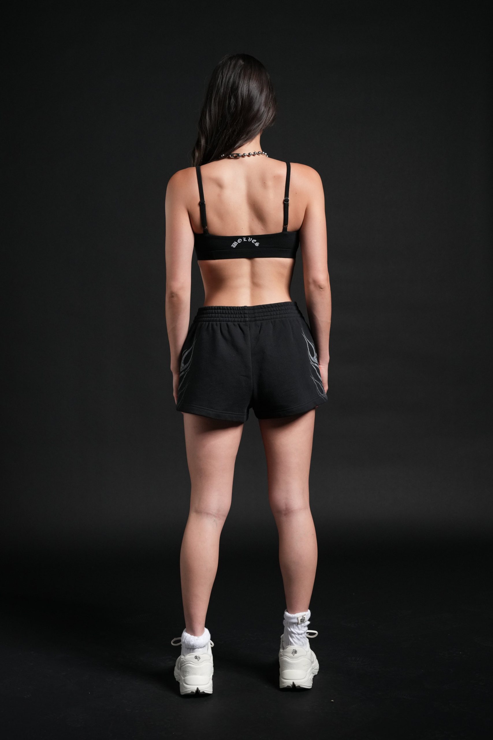 Race Inferno Ellie Sweat Shorts in Black - Image 6