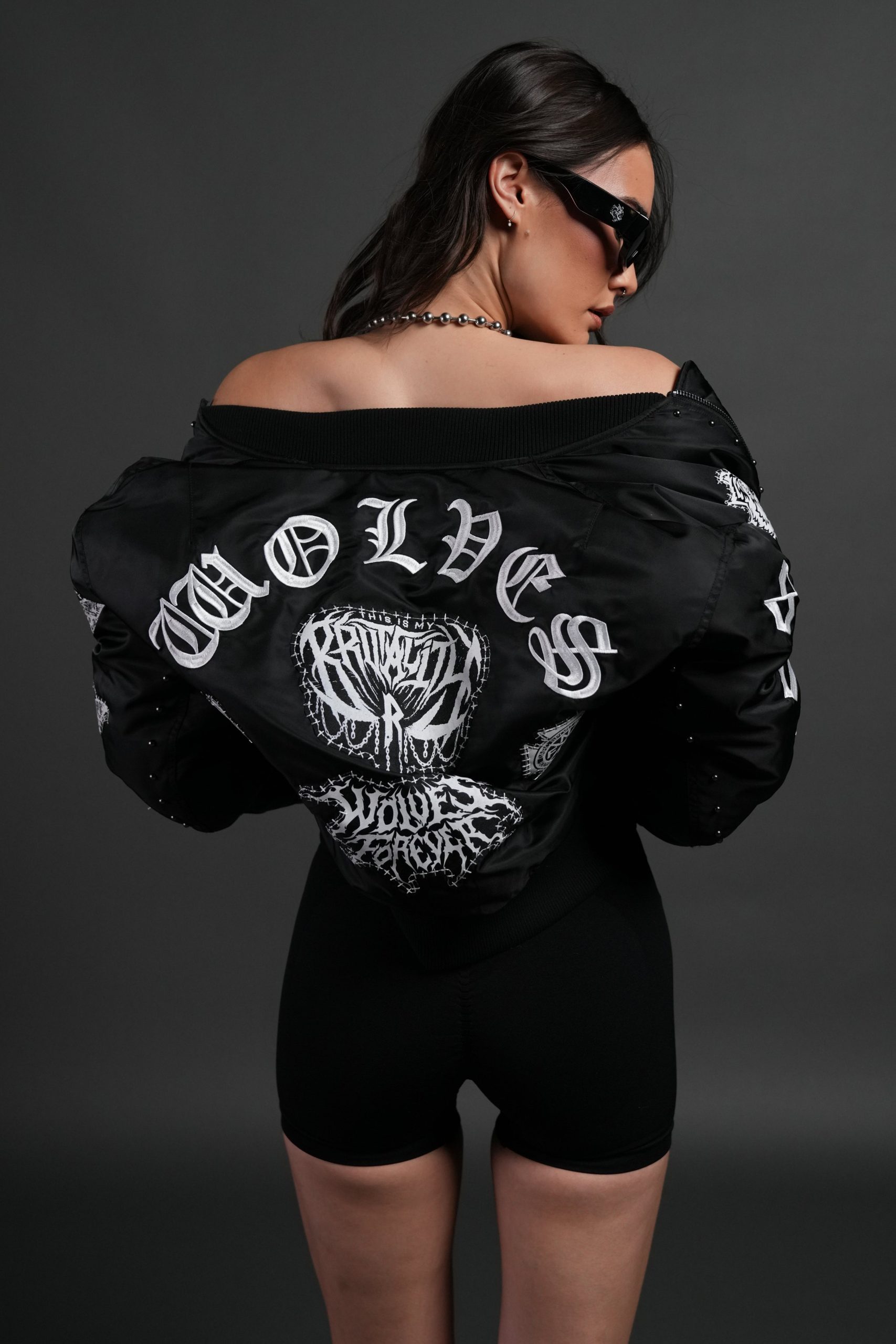 Give it Your All Trin Bomber in Black - Image 2