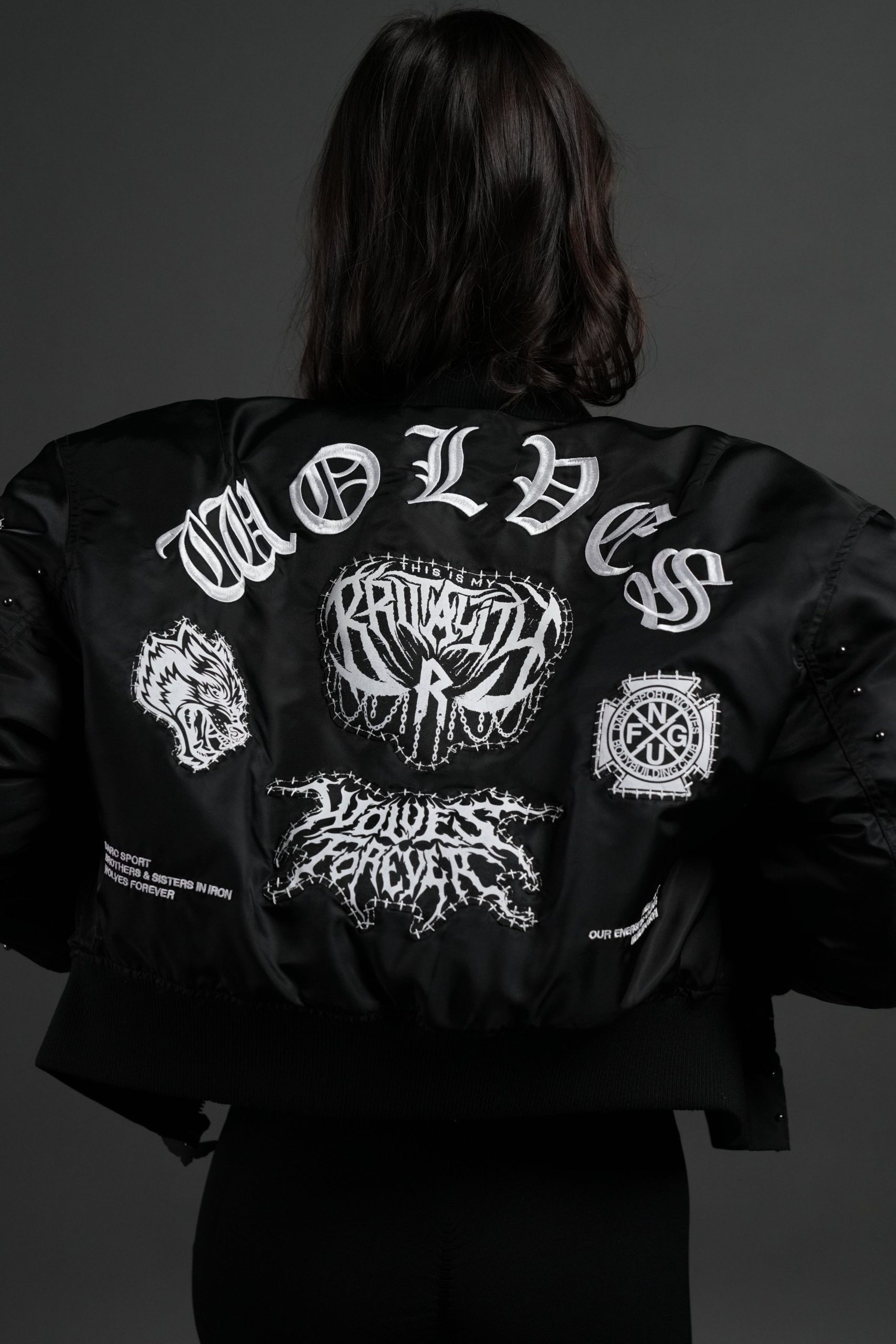 Give it Your All Trin Bomber in Black - Image 8