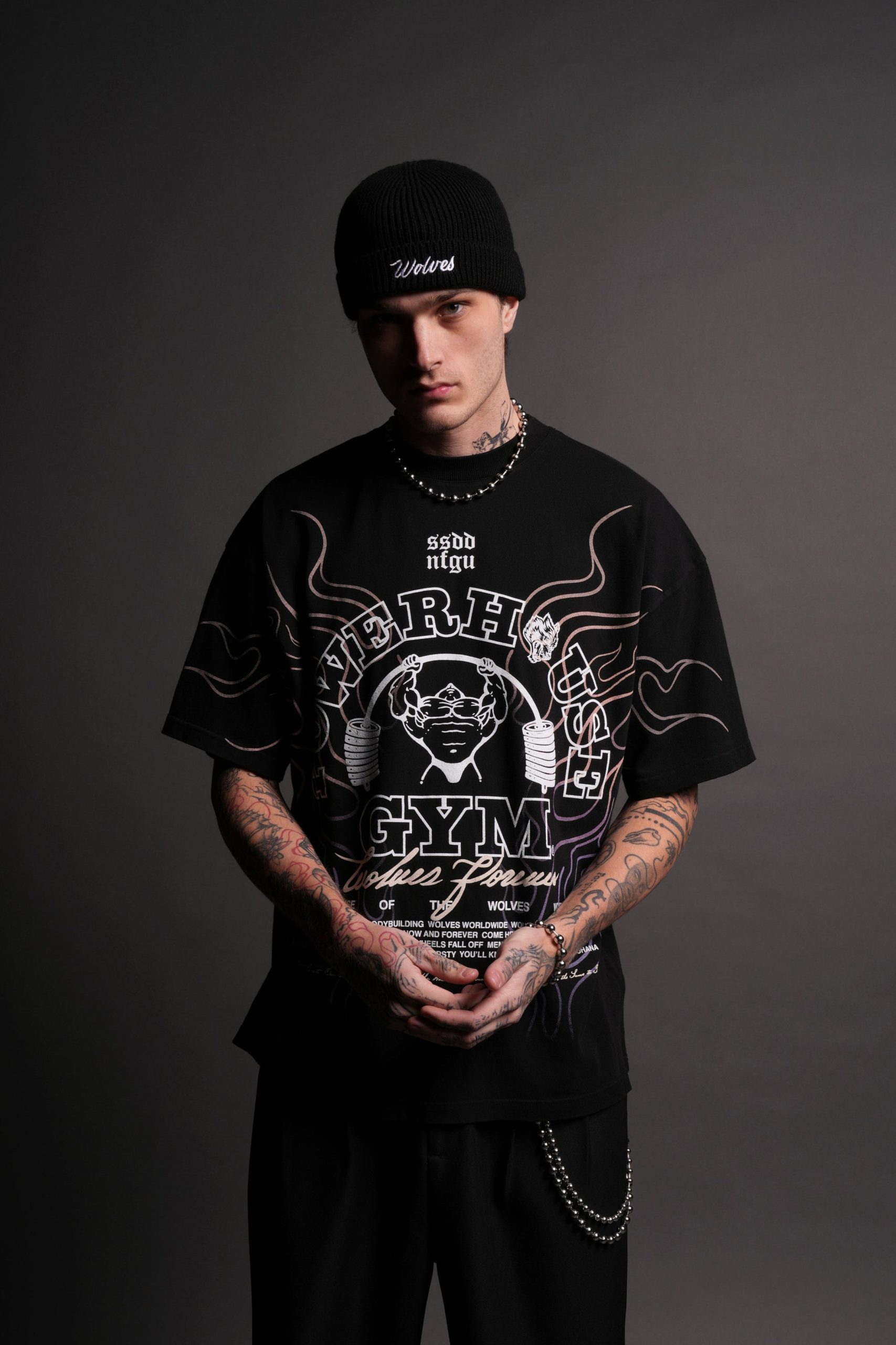 Light Your Fire Premium Oversized Tee in Black - Image 2