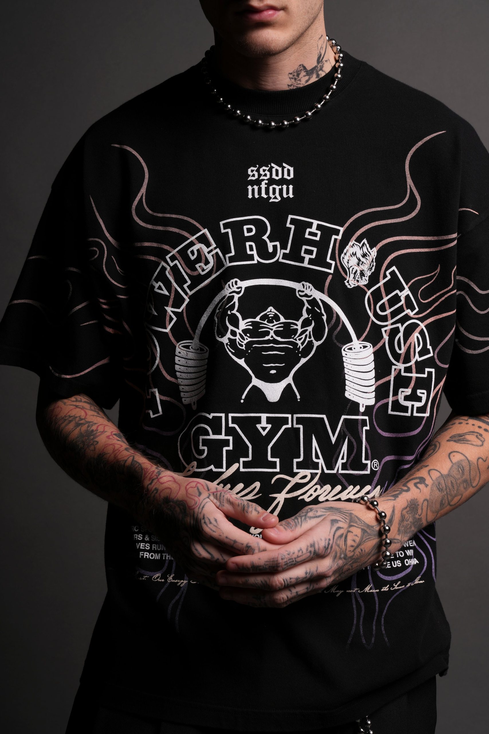 Light Your Fire Premium Oversized Tee in Black - Image 7