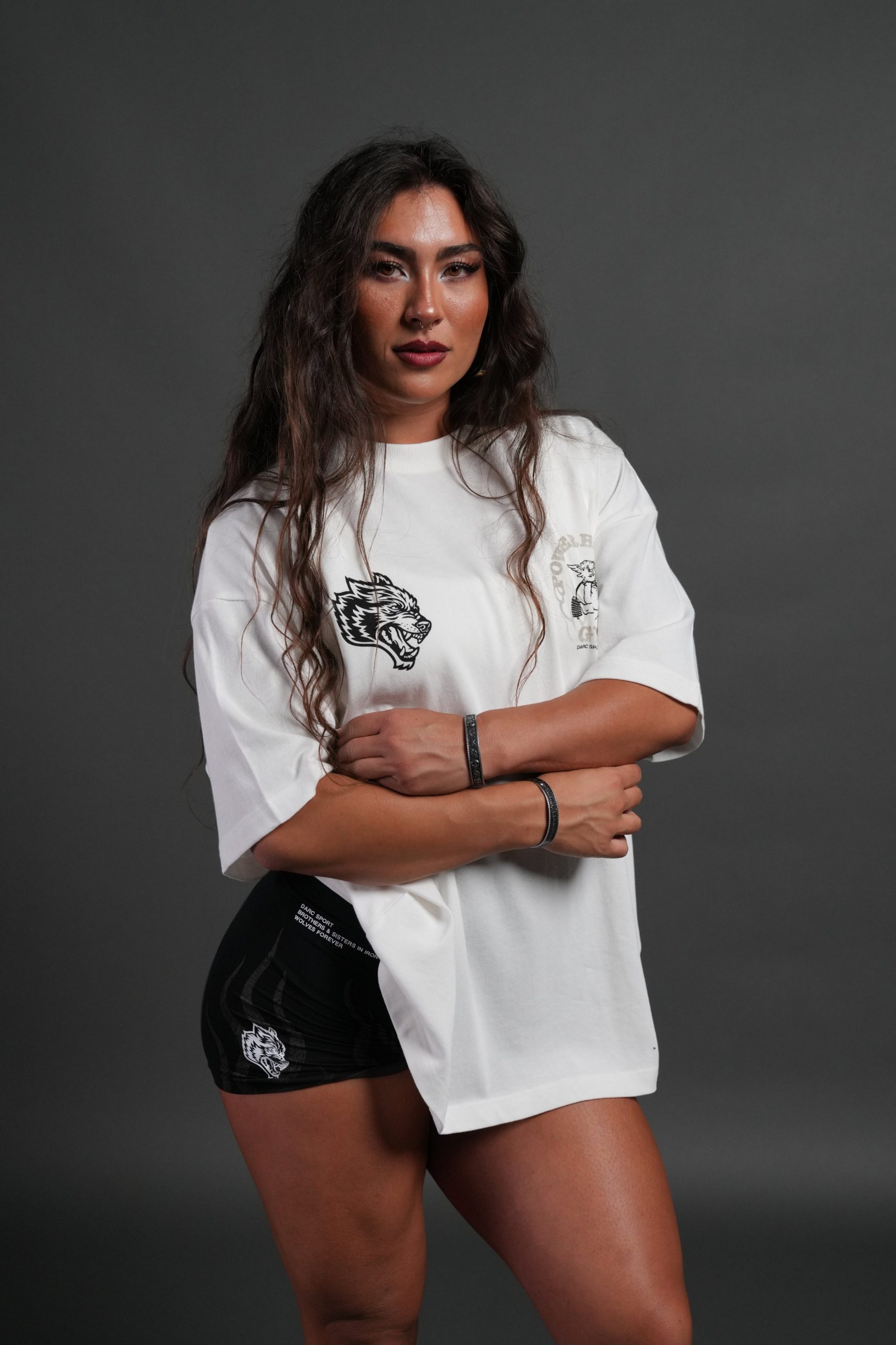 Powerhouse of the Cherub Unisex Premium Oversized Tee in Cream - Image 2