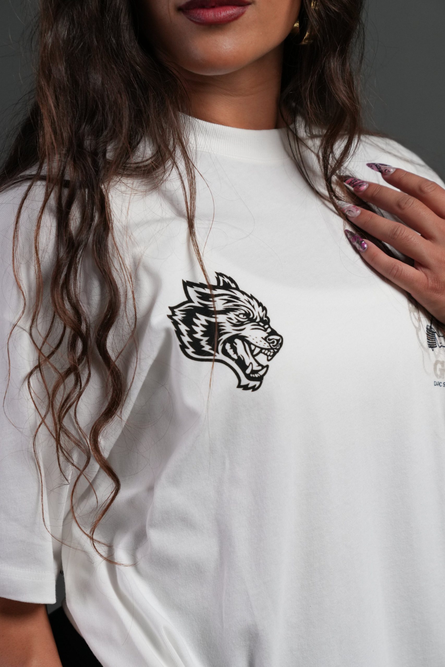 Powerhouse of the Cherub Unisex Premium Oversized Tee in Cream - Image 6