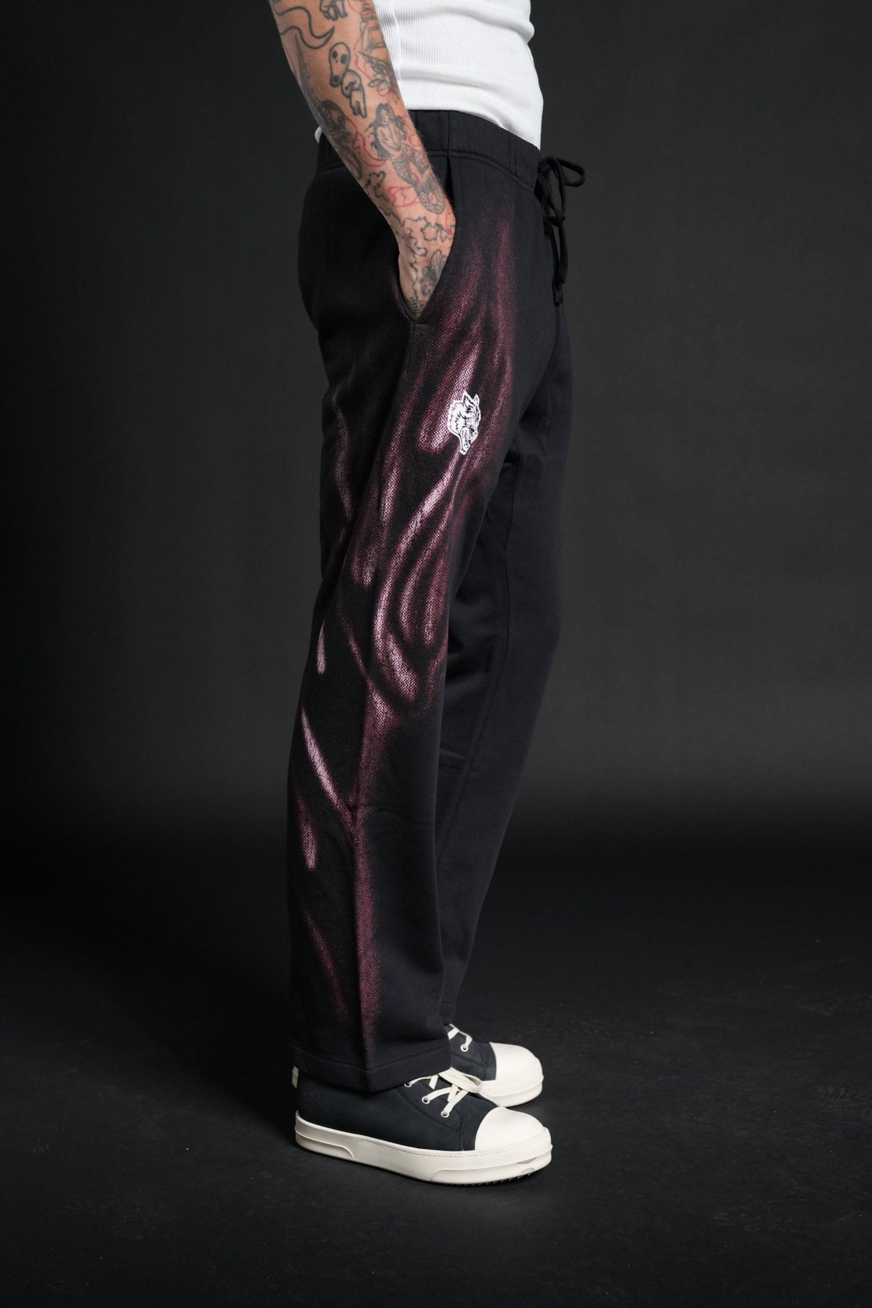 Dark Flame Bigelow Sweat Pants in Black - Image 5