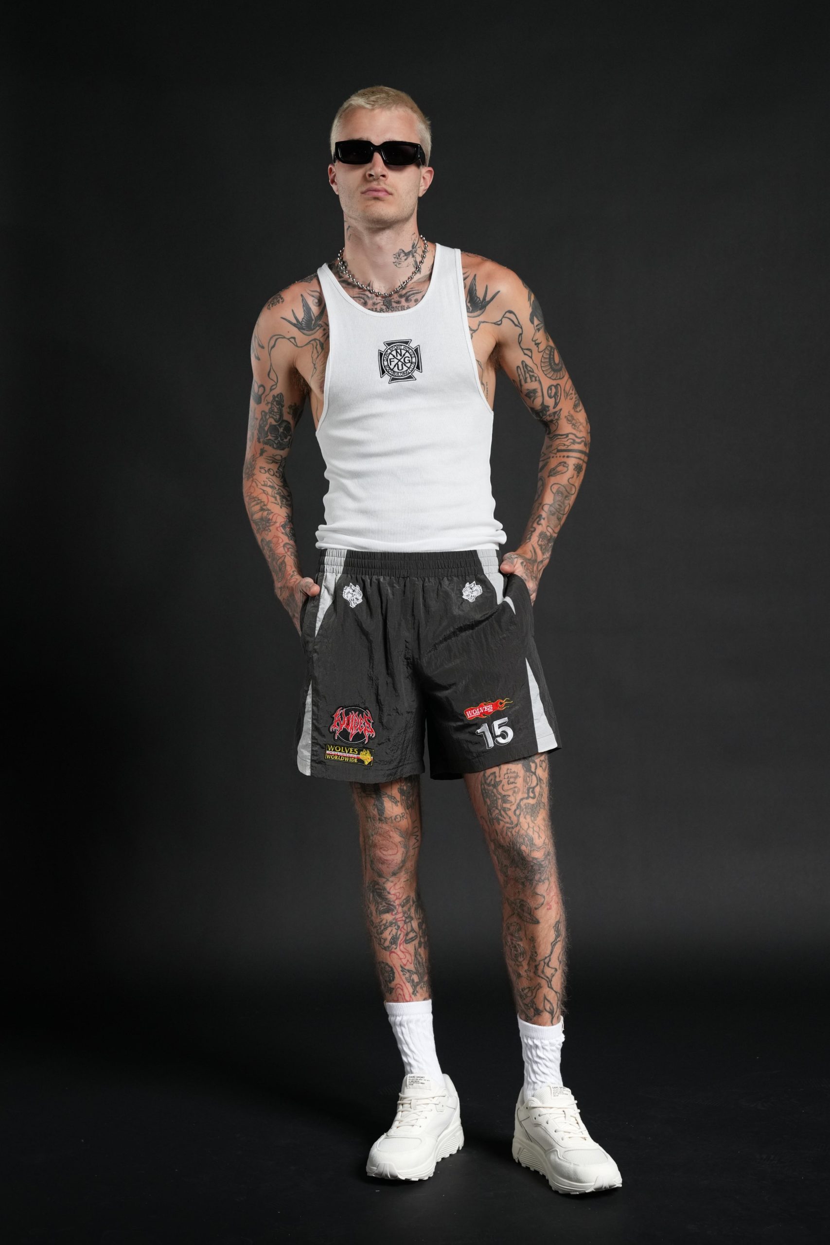 You Underestimate My Power Zdan Shorts in Wolf Gray - Image 6