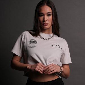 Pyramid V2 Premium (Cropped) Tee in Stone