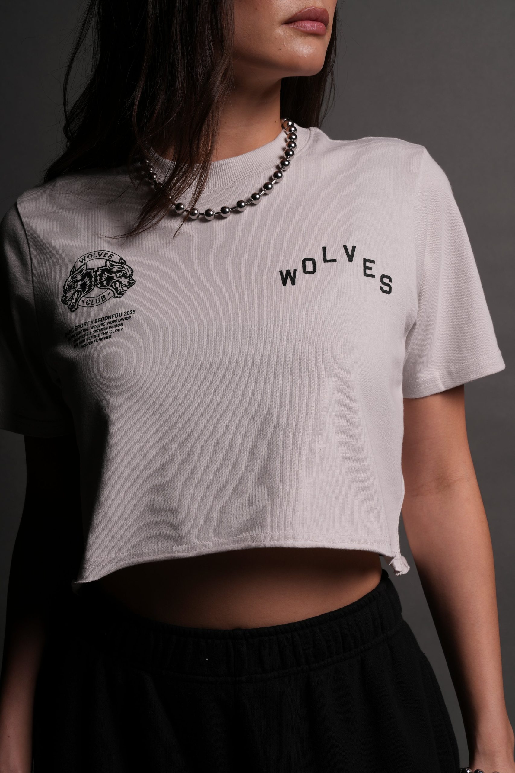 Pyramid V2 Premium (Cropped) Tee in Stone - Image 5