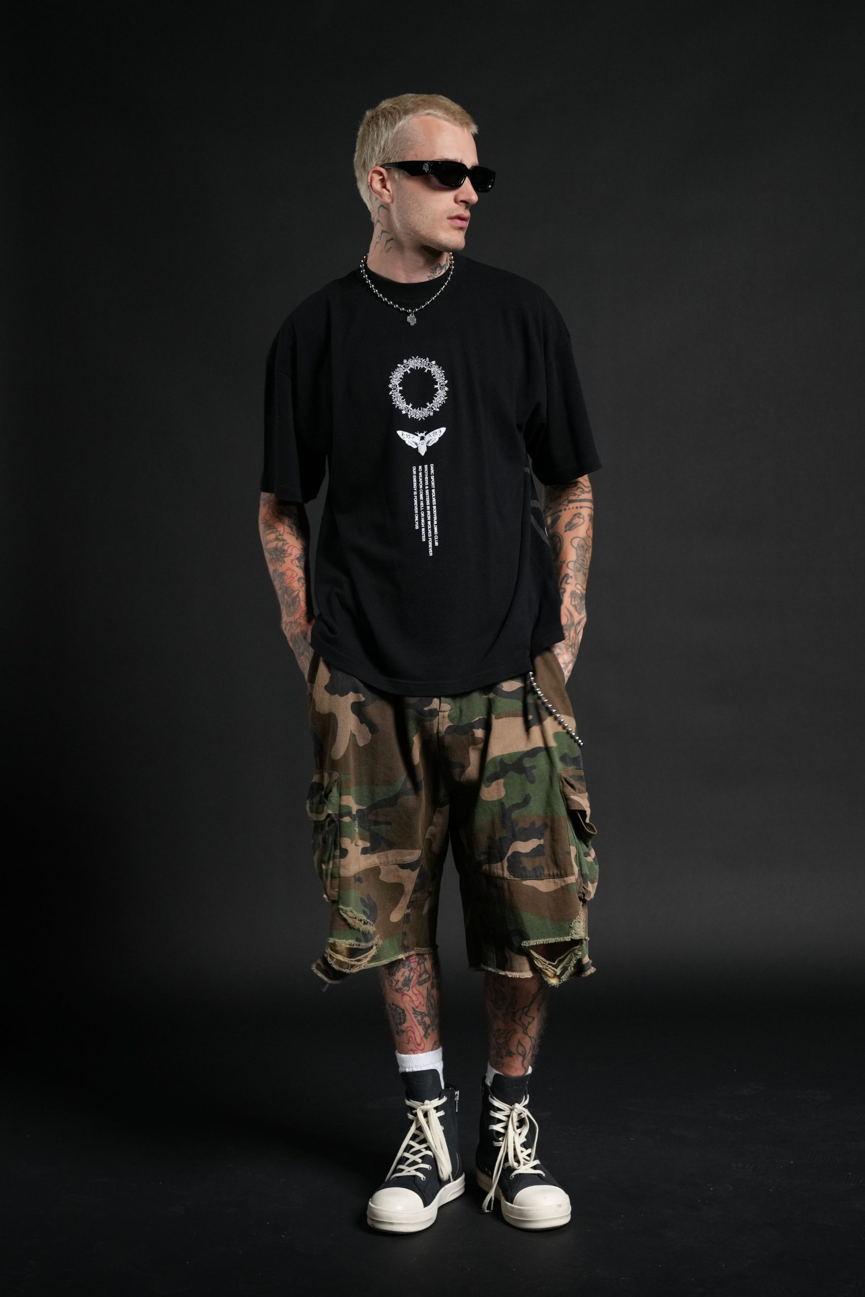 Dark Side Frvr Premium Oversized Tee in Black - Image 5