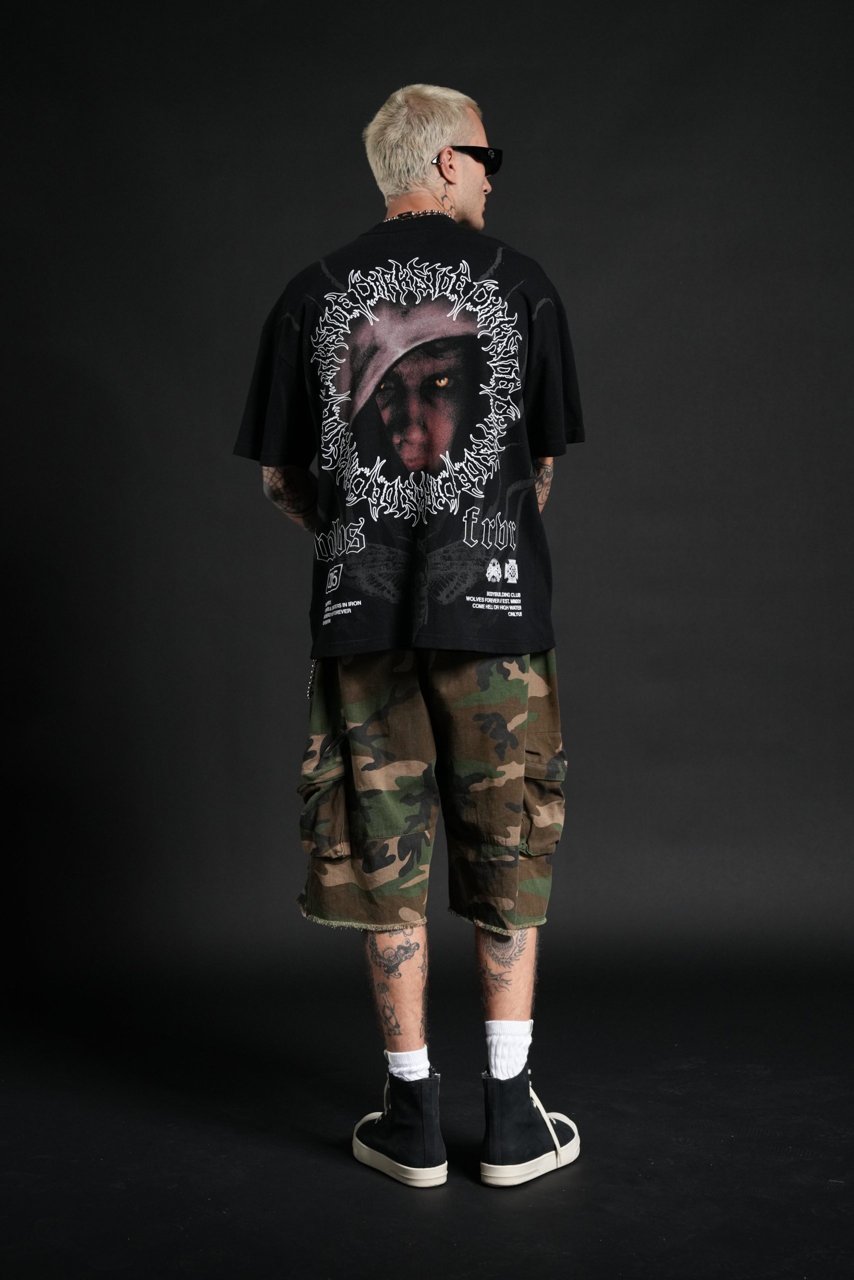 Dark Side Frvr Premium Oversized Tee in Black - Image 6