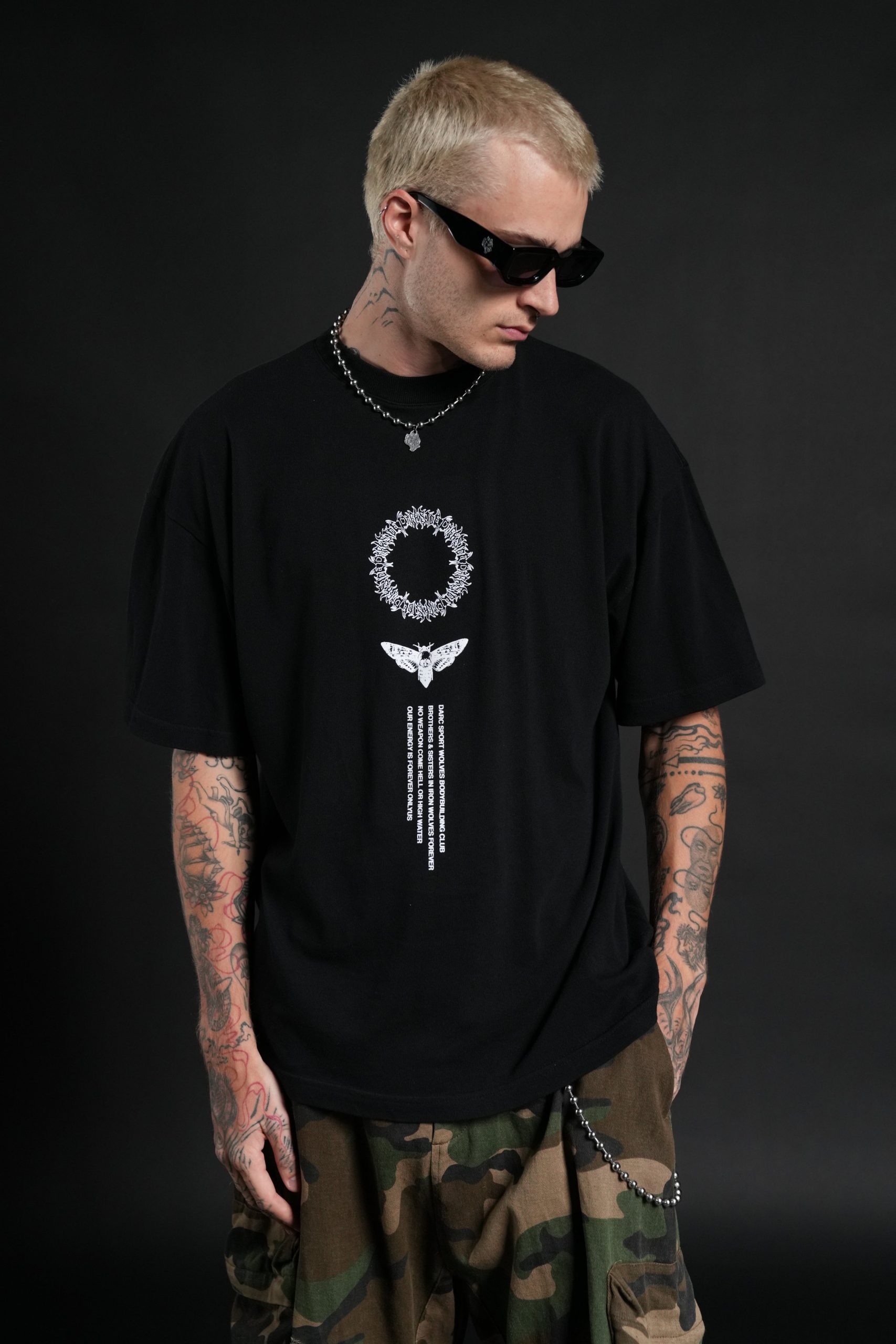 Dark Side Frvr Premium Oversized Tee in Black - Image 4