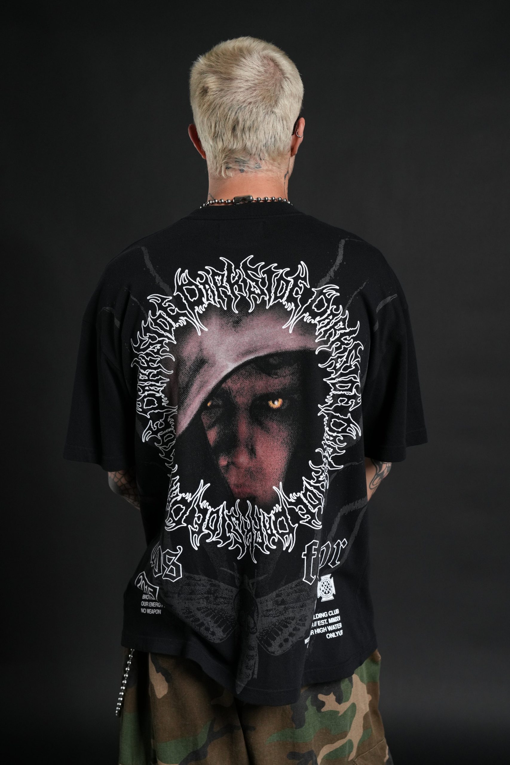 Dark Side Frvr Premium Oversized Tee in Black - Image 2