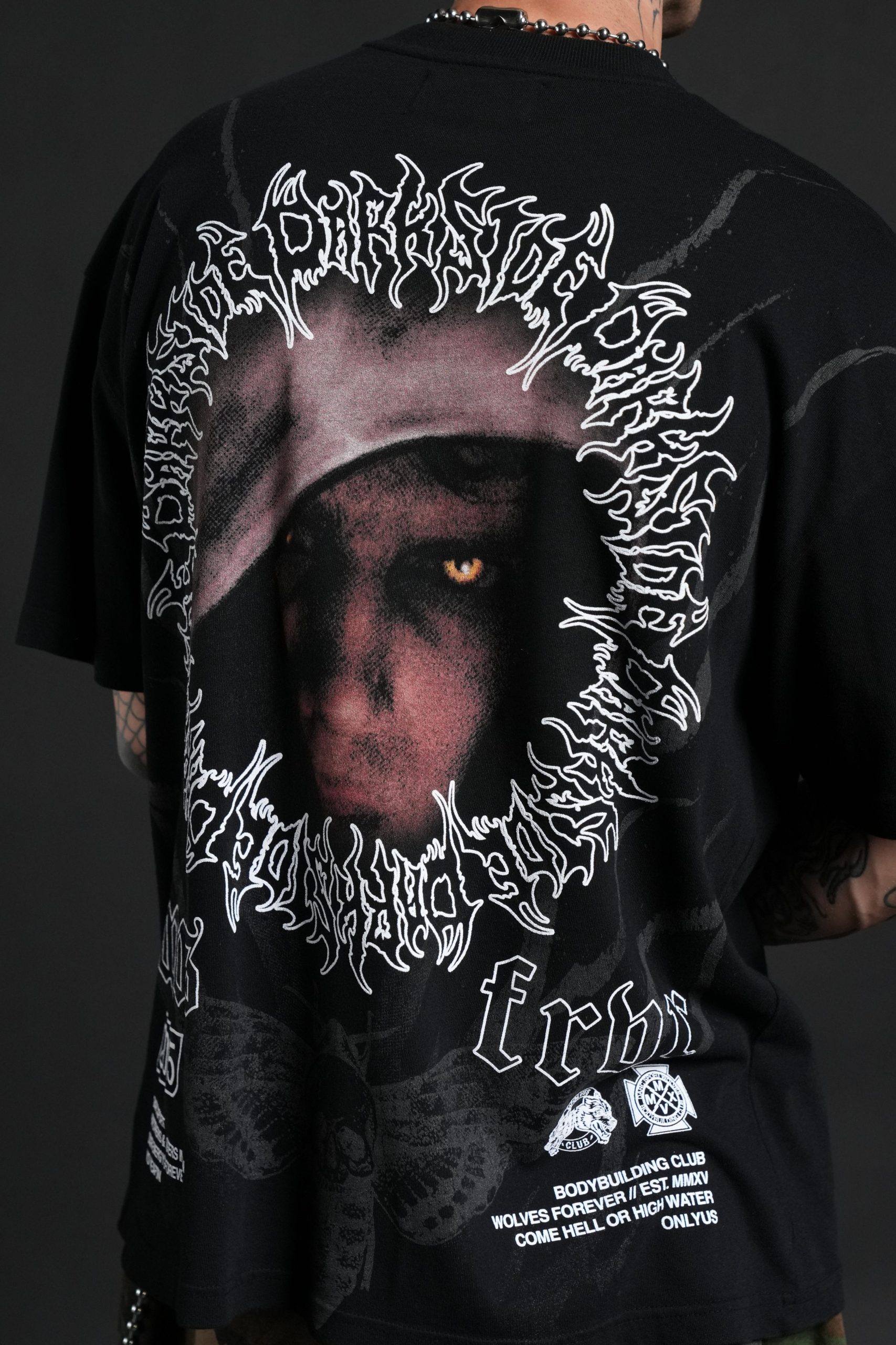 Dark Side Frvr Premium Oversized Tee in Black - Image 8