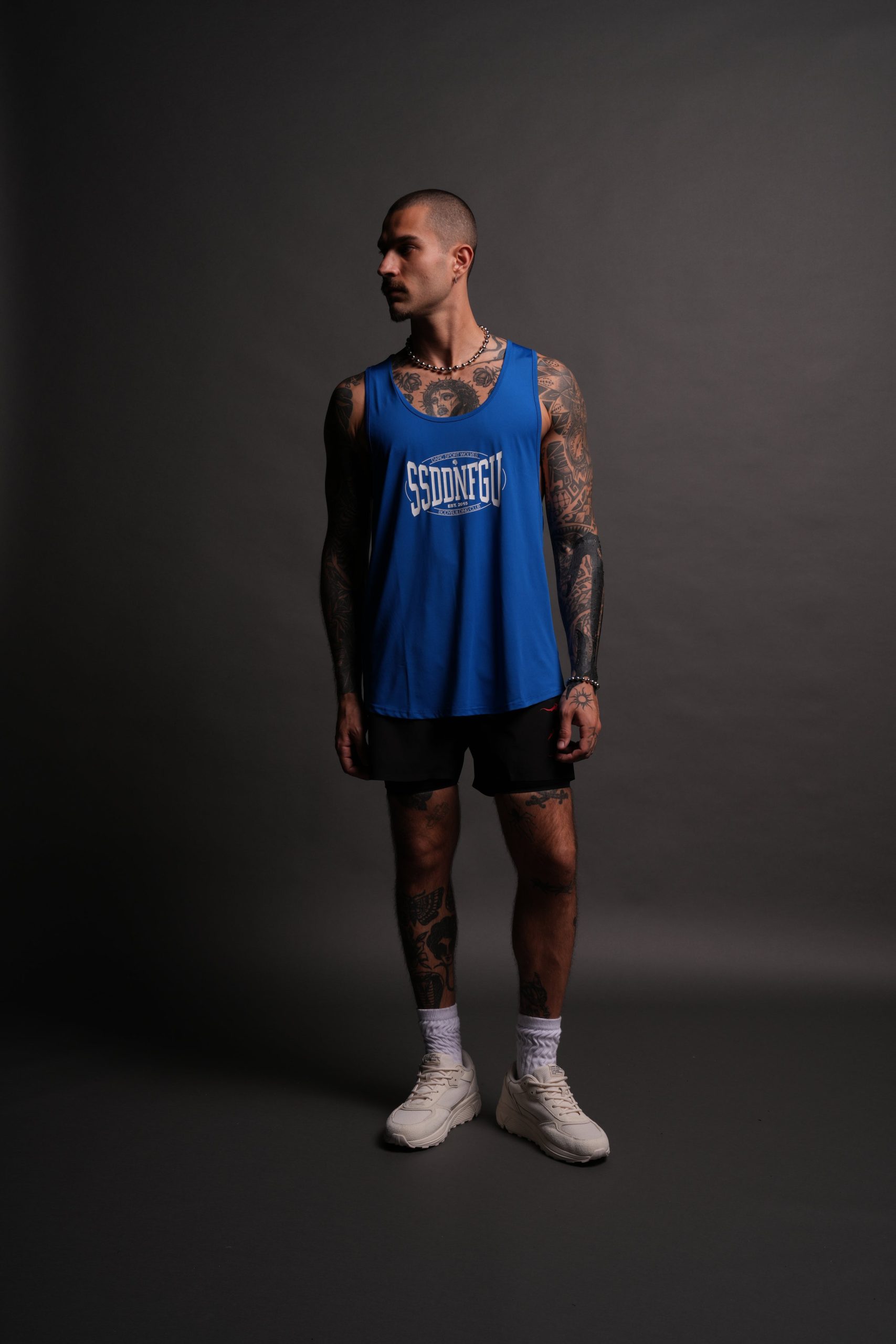 SSDDNFGU FRVR Dry Wolf Mecca Tank in Cobalt Blue - Image 5
