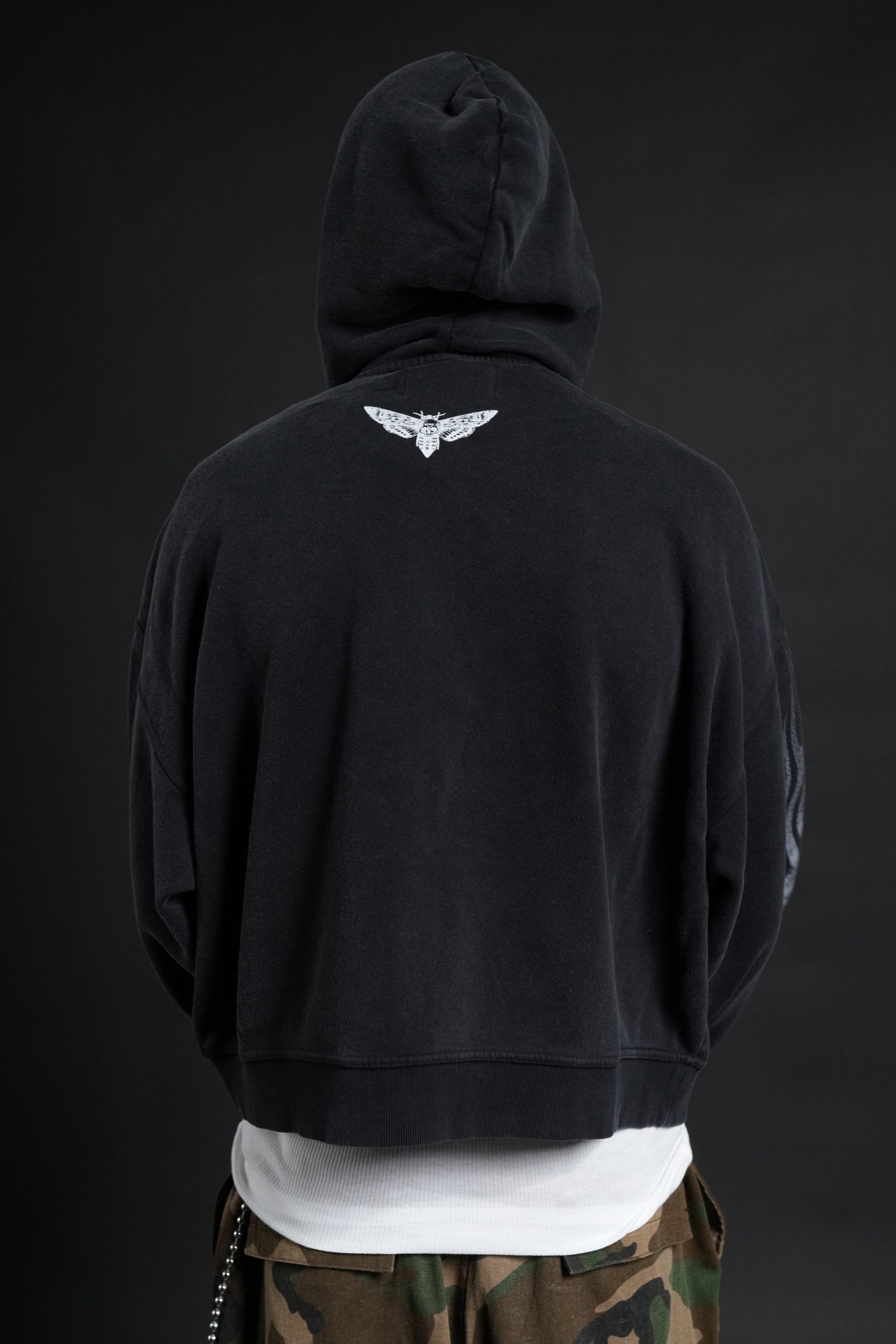 Race Inferno Vex Double Zip Hoodie in Black - Image 2