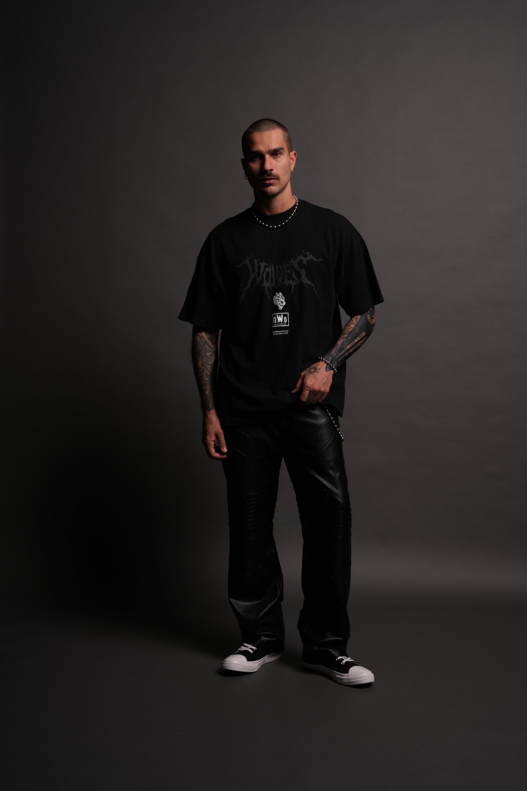For Life Premium Oversized Tee in Black/Red - Image 6