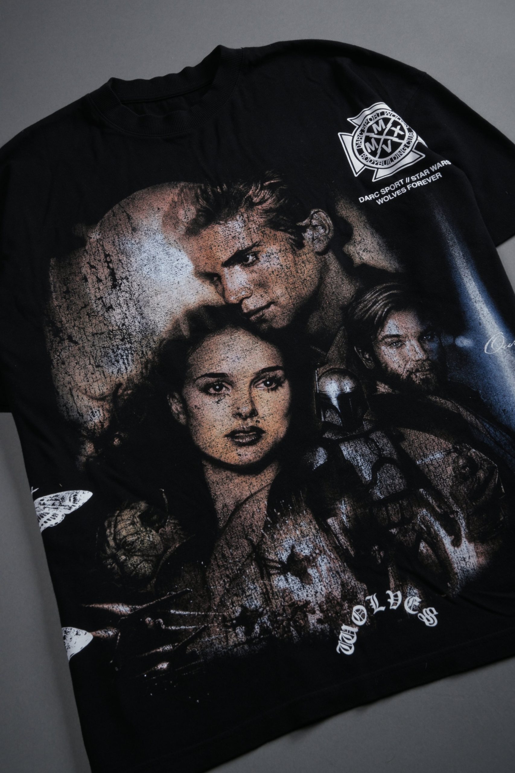 Attack Of The Clones Side-By-Side Series Premium Tee in Black - Image 15