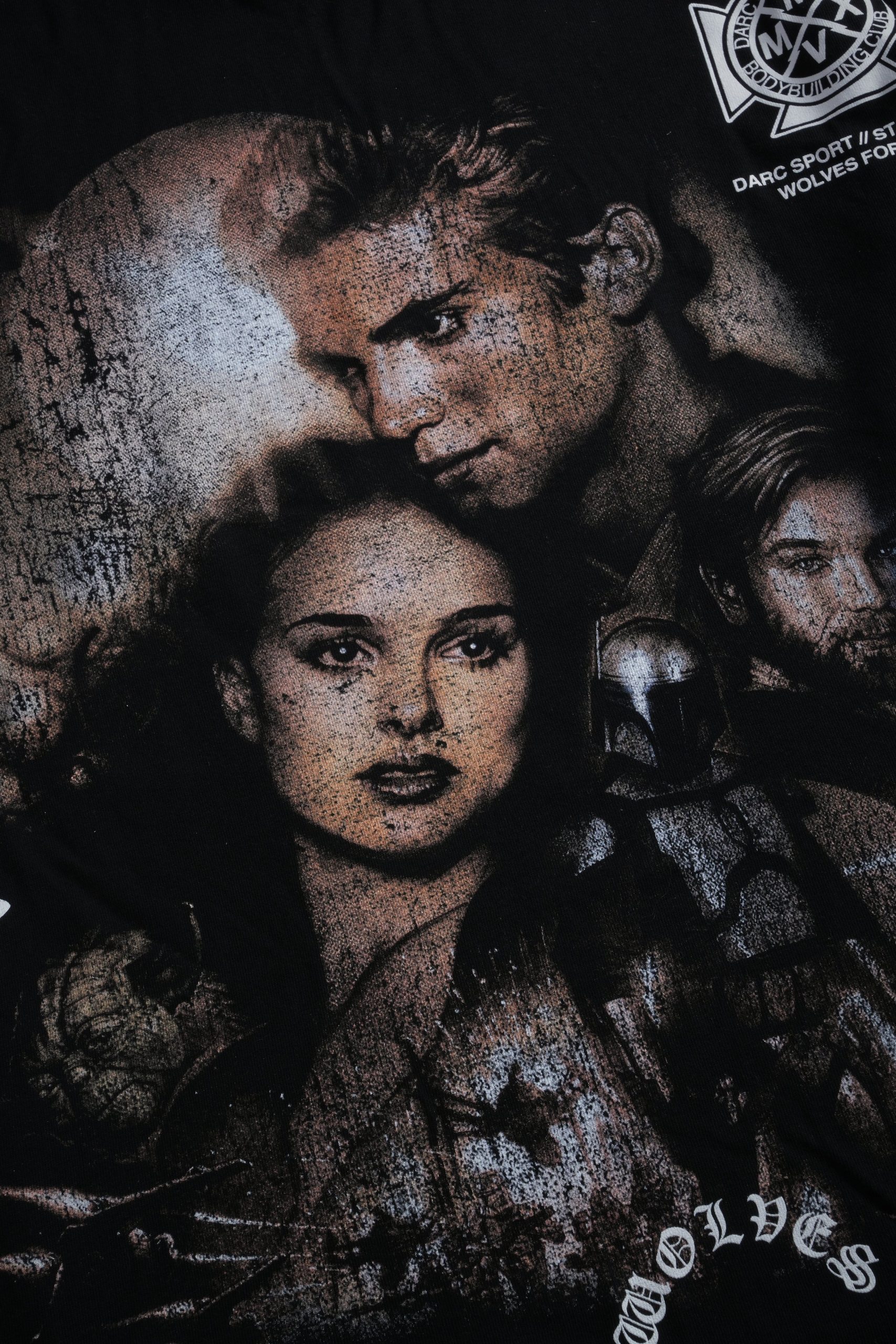 Attack Of The Clones Side-By-Side Series Premium Tee in Black - Image 17