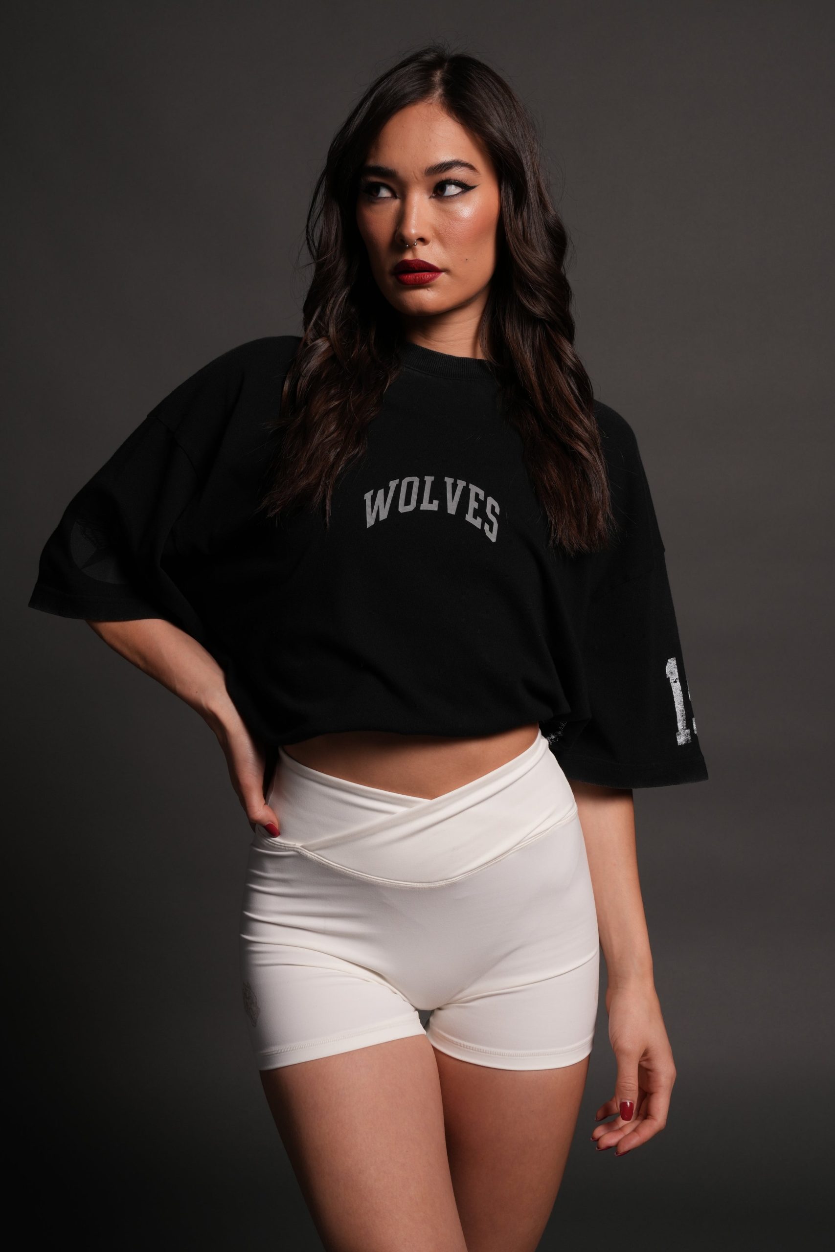 La Ca Frvr Premium Oversized Tee in Black - Image 14