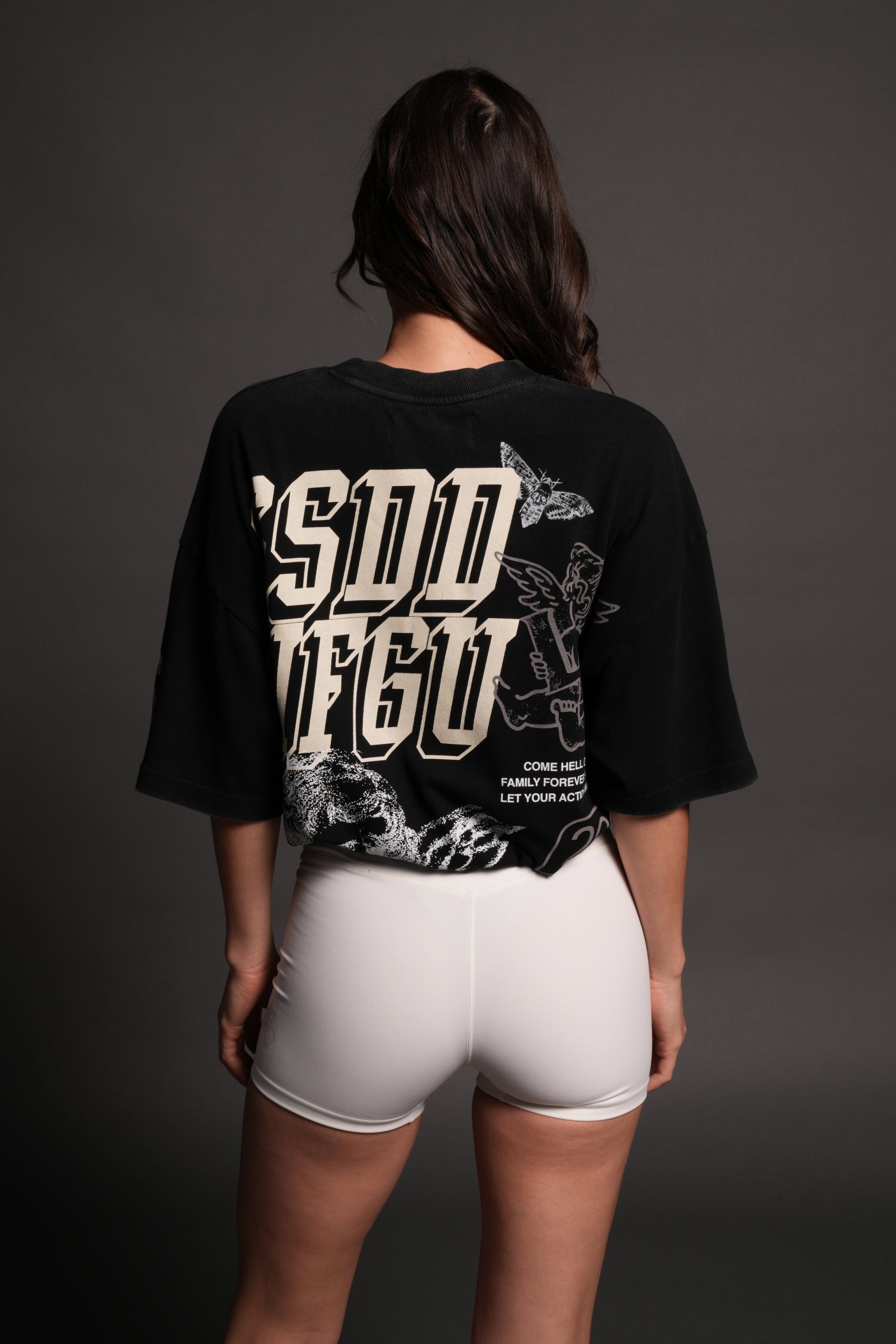 La Ca Frvr Premium Oversized Tee in Black - Image 15