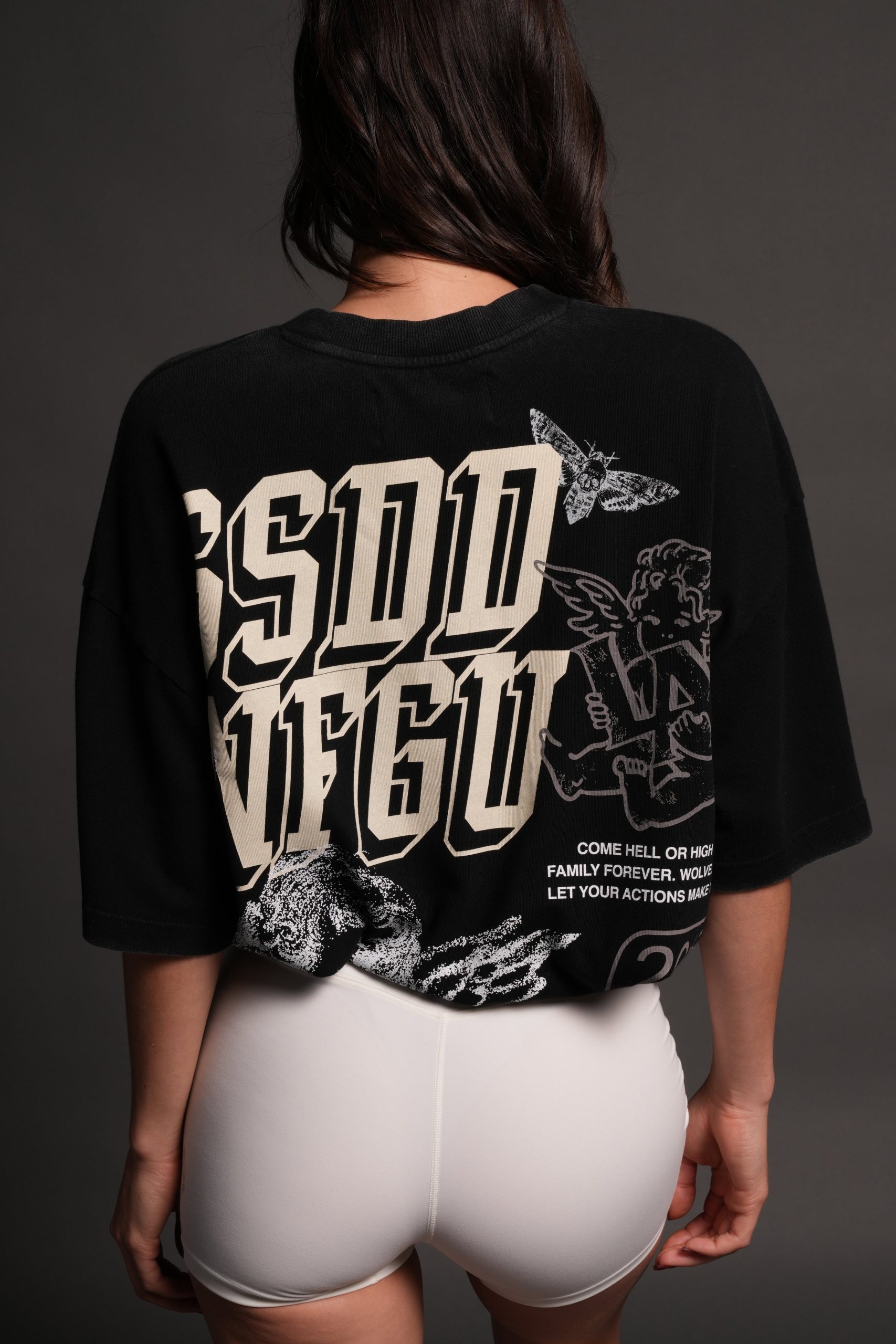 La Ca Frvr Premium Oversized Tee in Black - Image 19