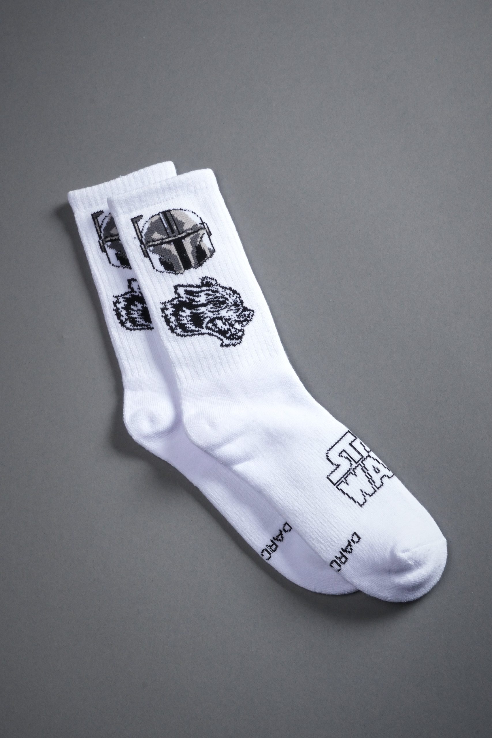 Big Wolf Boba Fett Classic Socks in White - Image 2