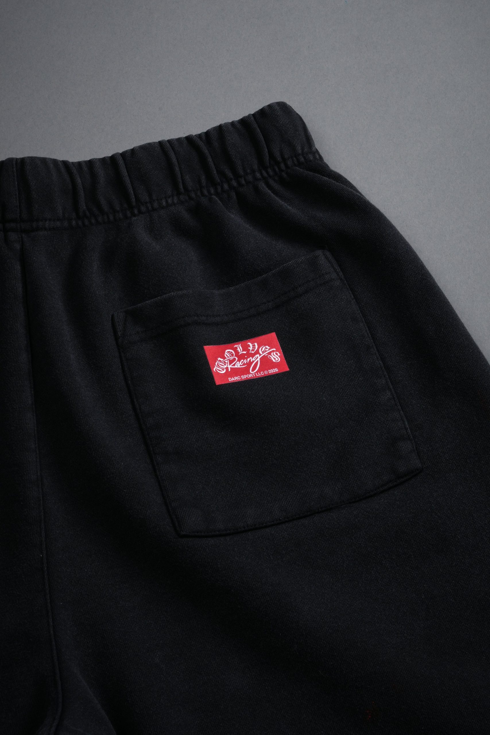 Darc Racer Grunge Oversized Raw Hem Post Lounge Sweat Shorts in Wolf Gray - Image 6