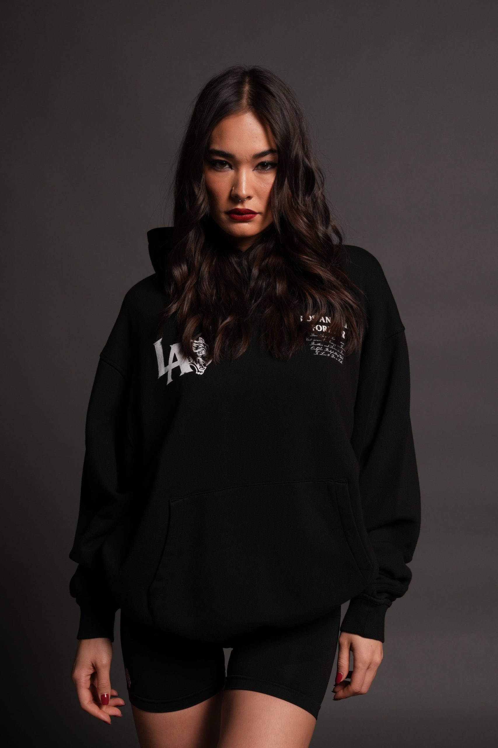 La Wolves V2 Pierce Hoodie in Black - Image 9