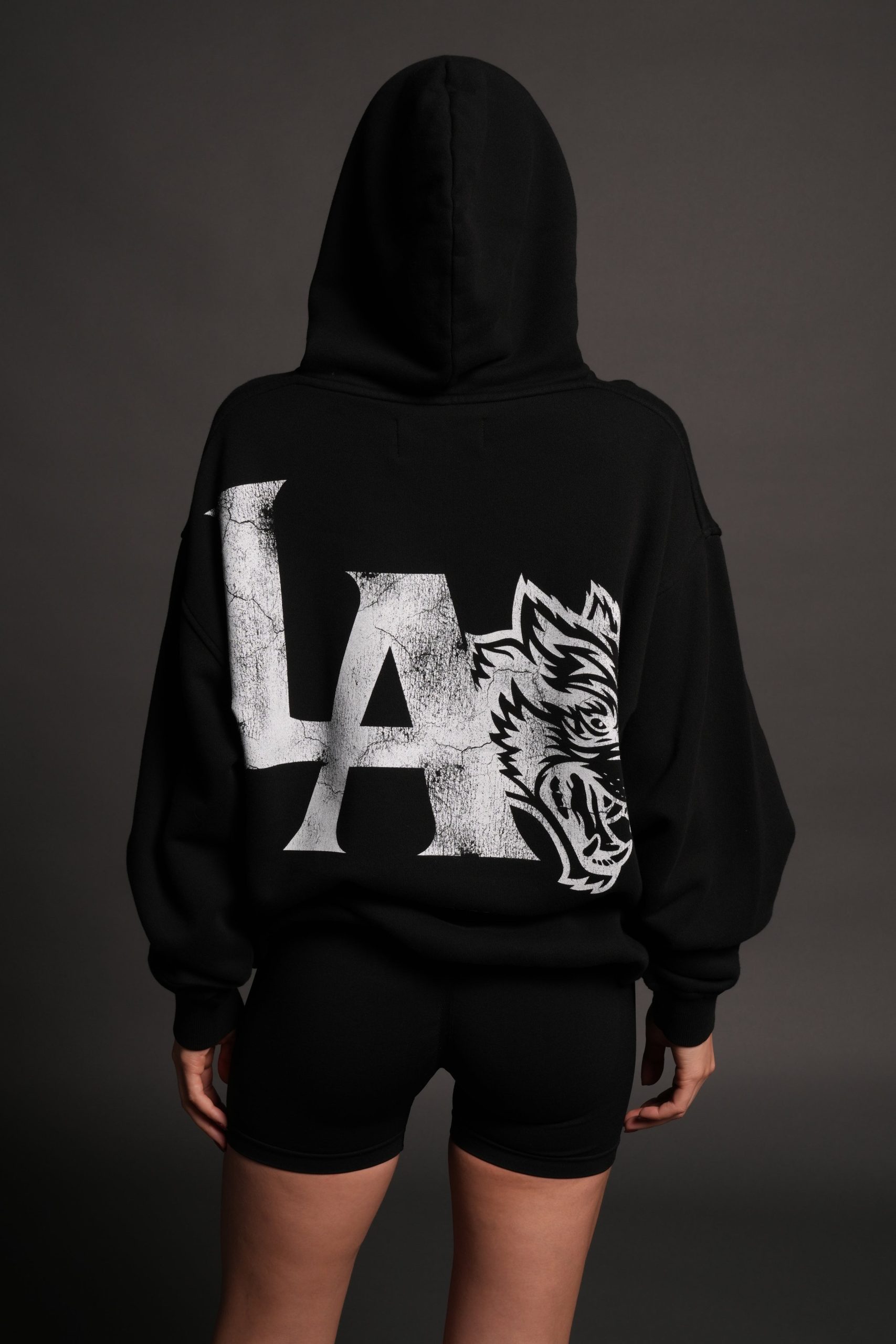 La Wolves V2 Pierce Hoodie in Black - Image 10