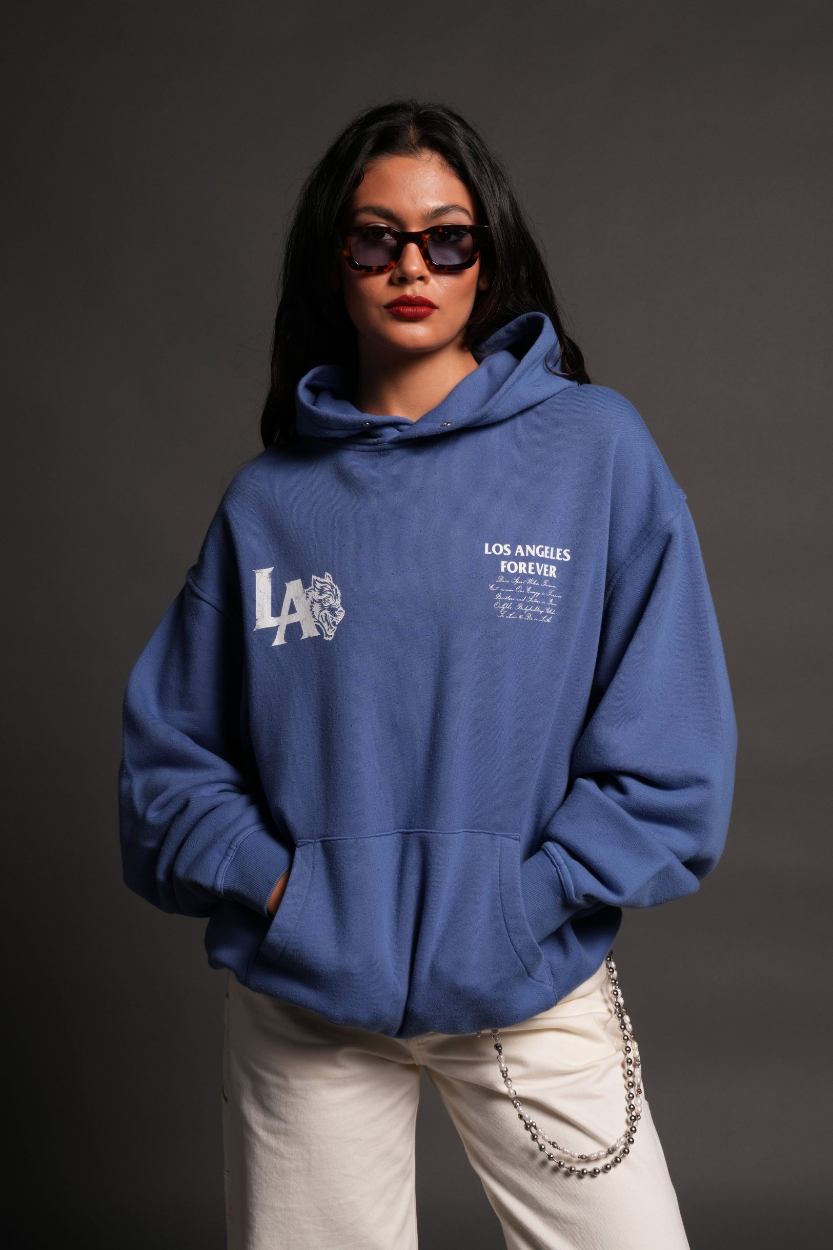 La Wolves V2 Pierce Hoodie La Blue - Image 9