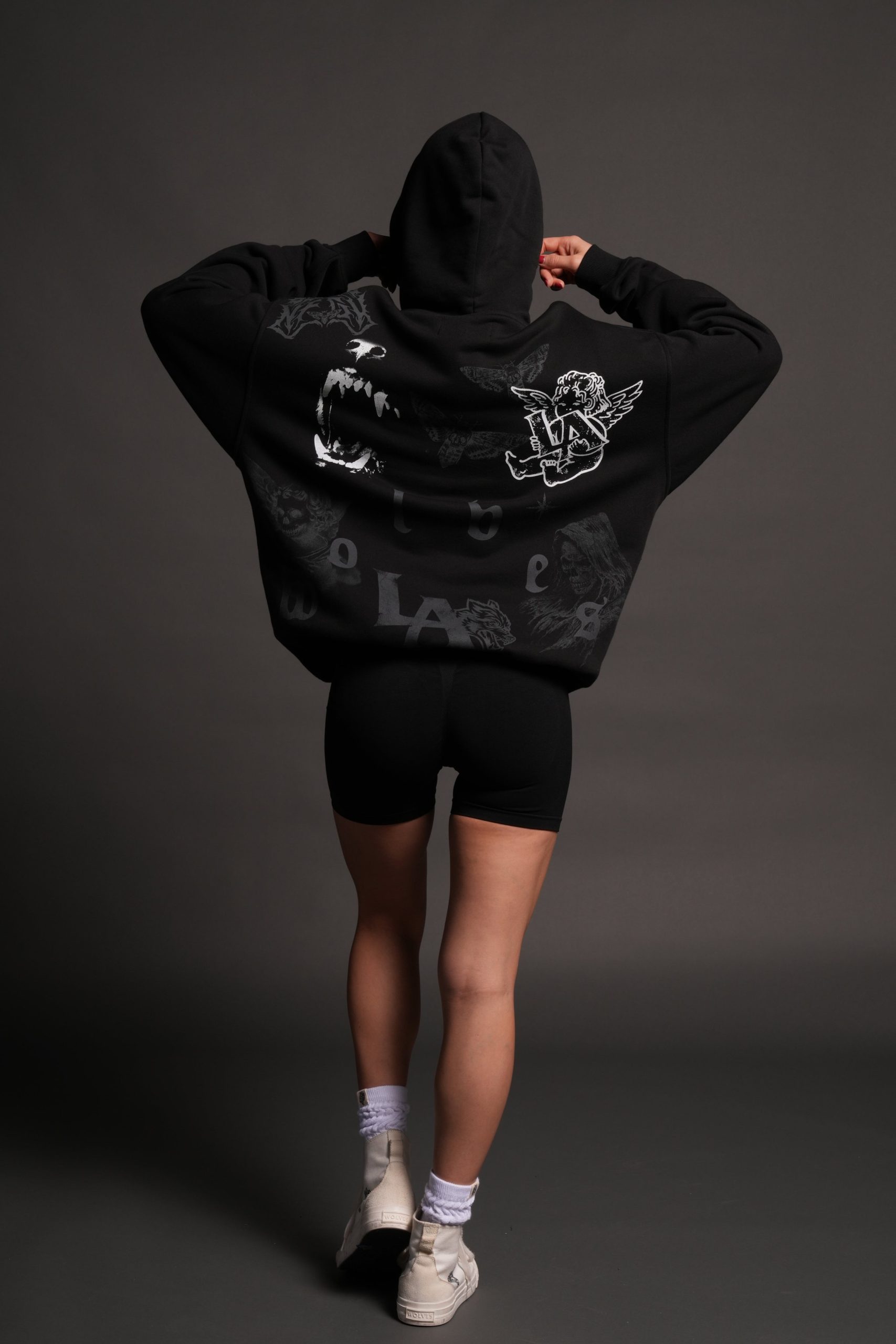 Homage To La Pierce Hoodie in Black - Image 12