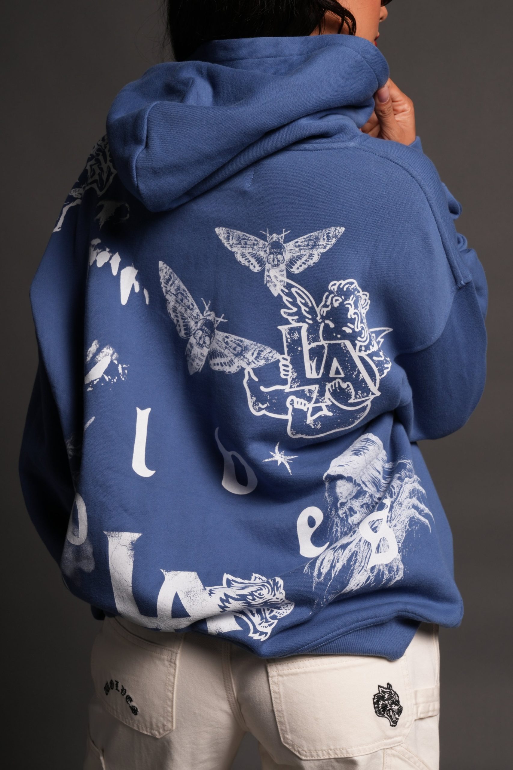 Homage To La Pierce Hoodie in La Blue - Image 10