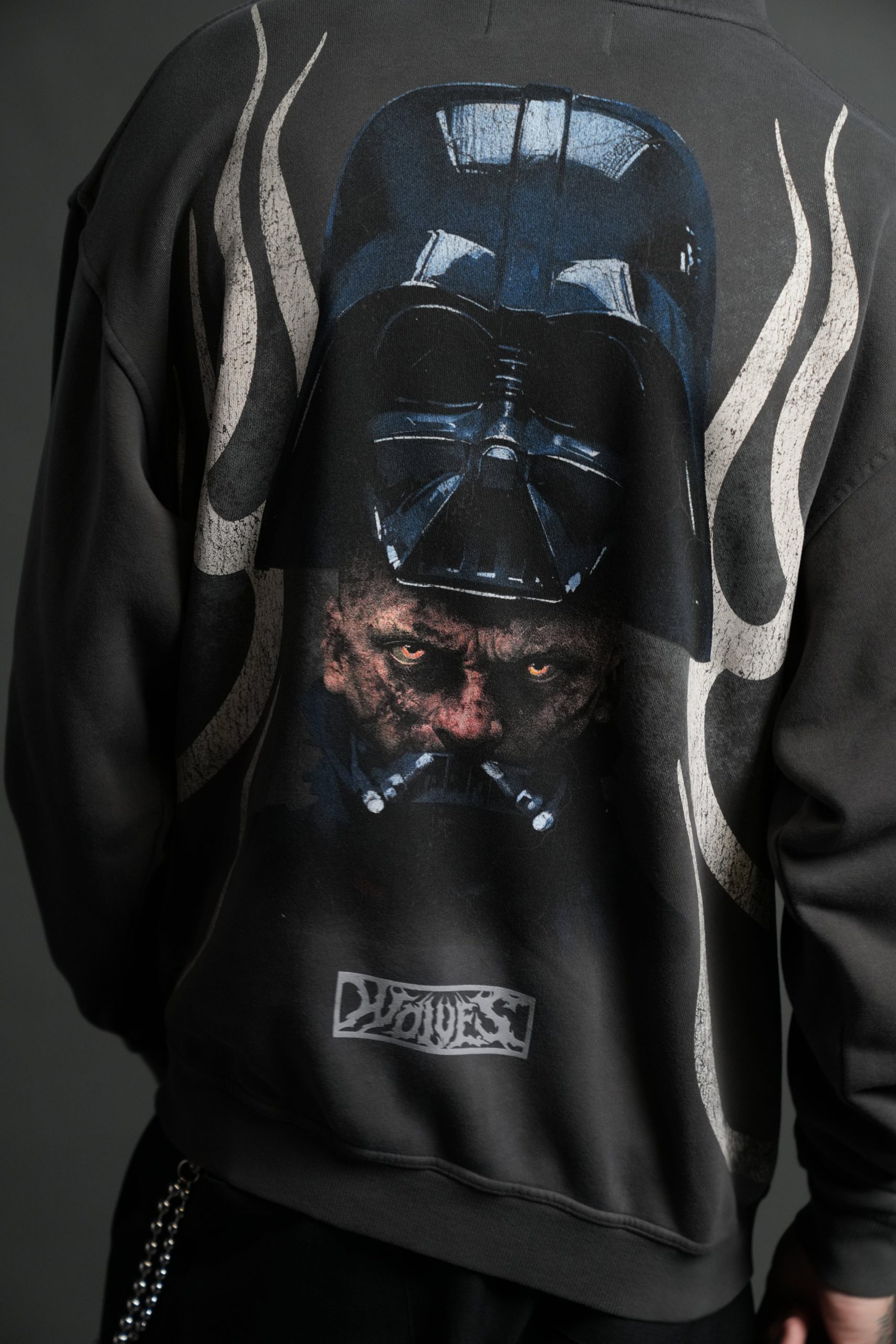 Ashes of the Dark V2 Pierce Hoodie in Wolf Gray Drift Wash - Image 5