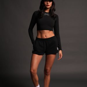 La Wolves V2 Ellie Sweat Shorts in Black