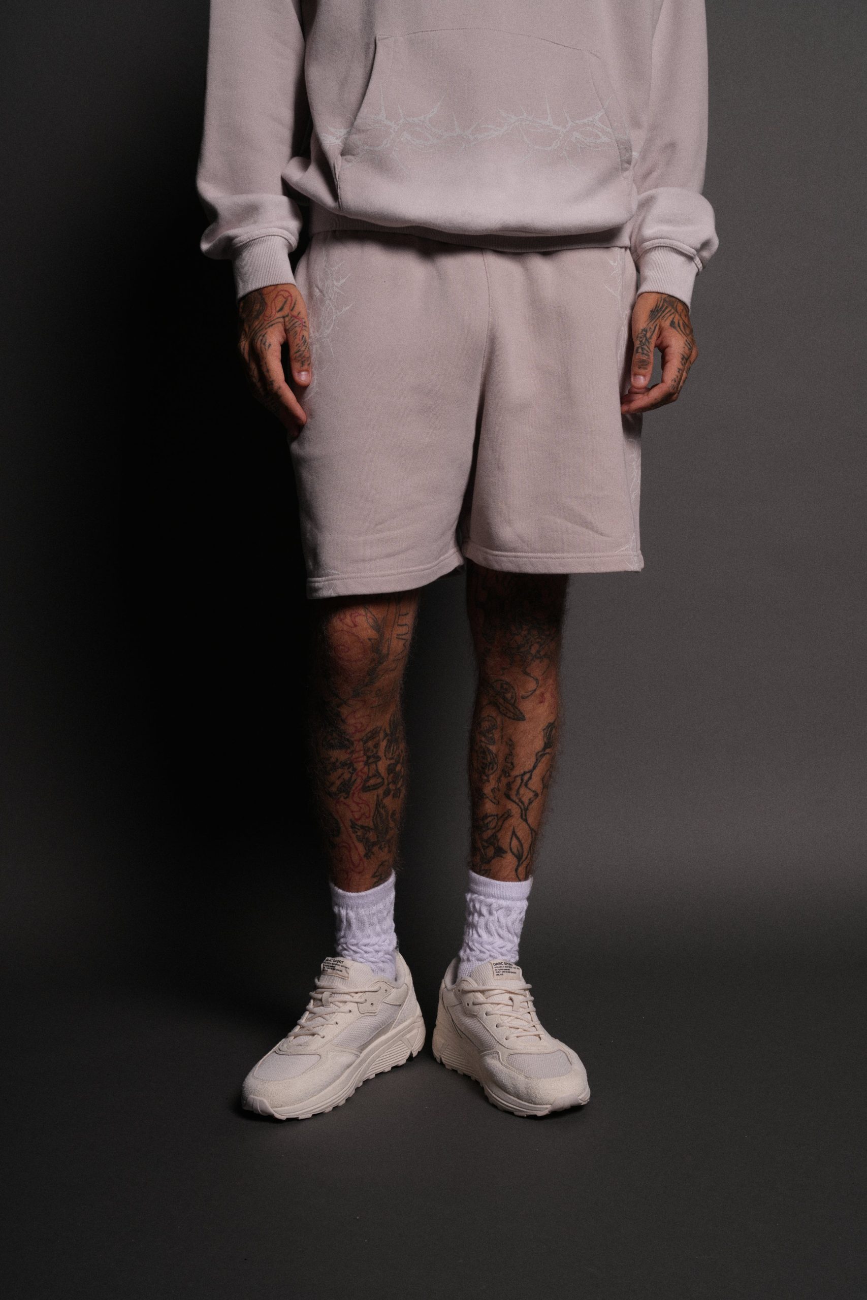 Thorns Post Lounge Sweat Shorts in Clay - Image 3