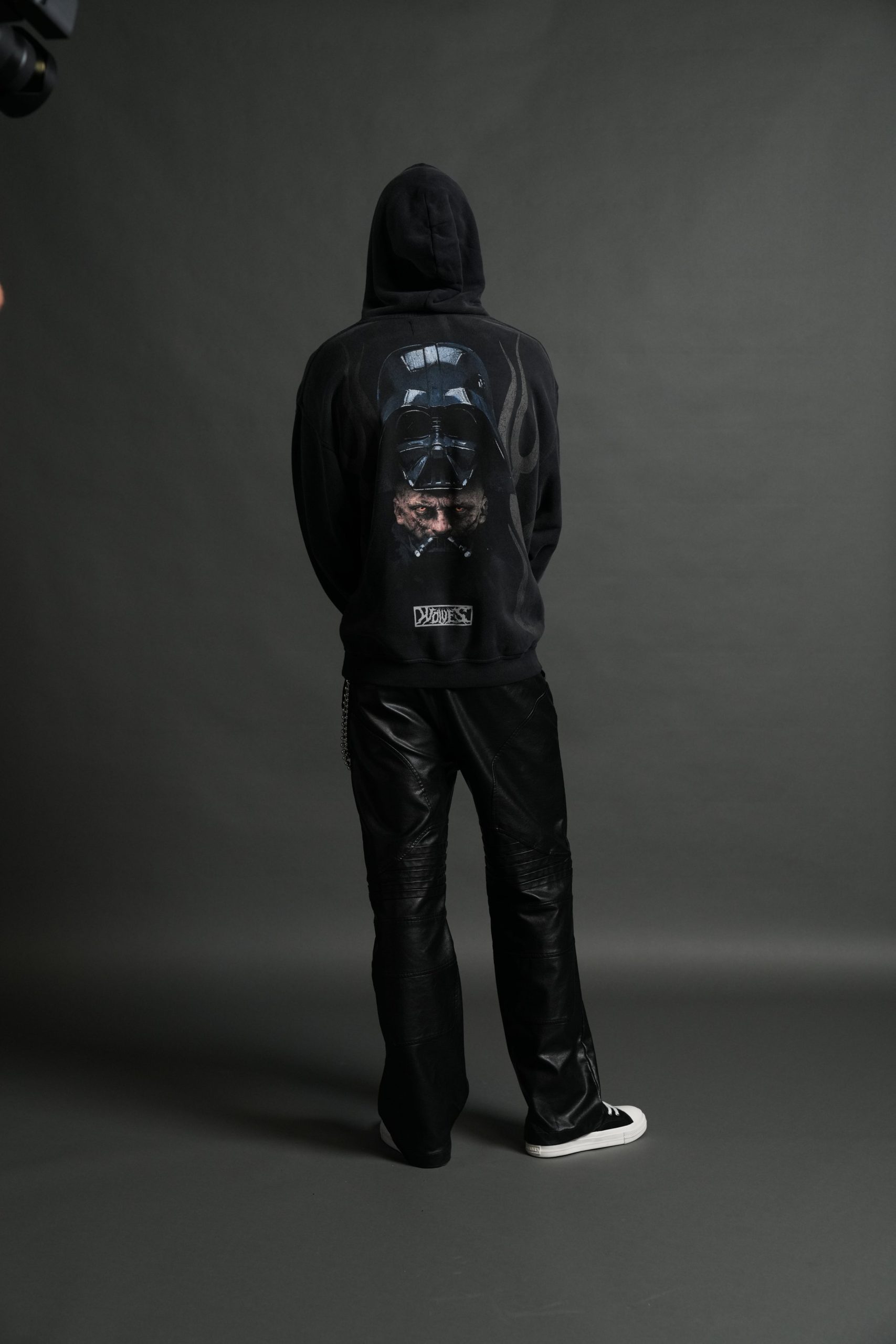Ashes of the Dark V2 Pierce Hoodie in Black Drift Wash - Image 6