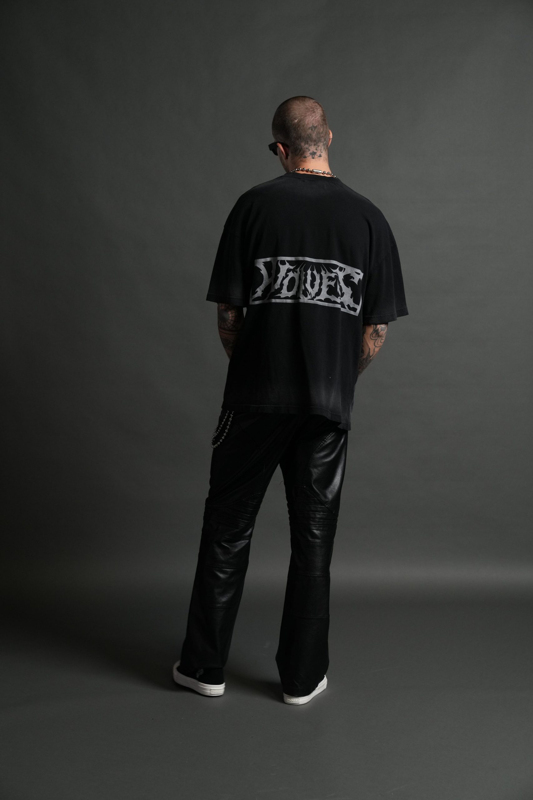 Ashes of the Dark V2 Premium Oversized Tee in Black Drift Wash - Image 6