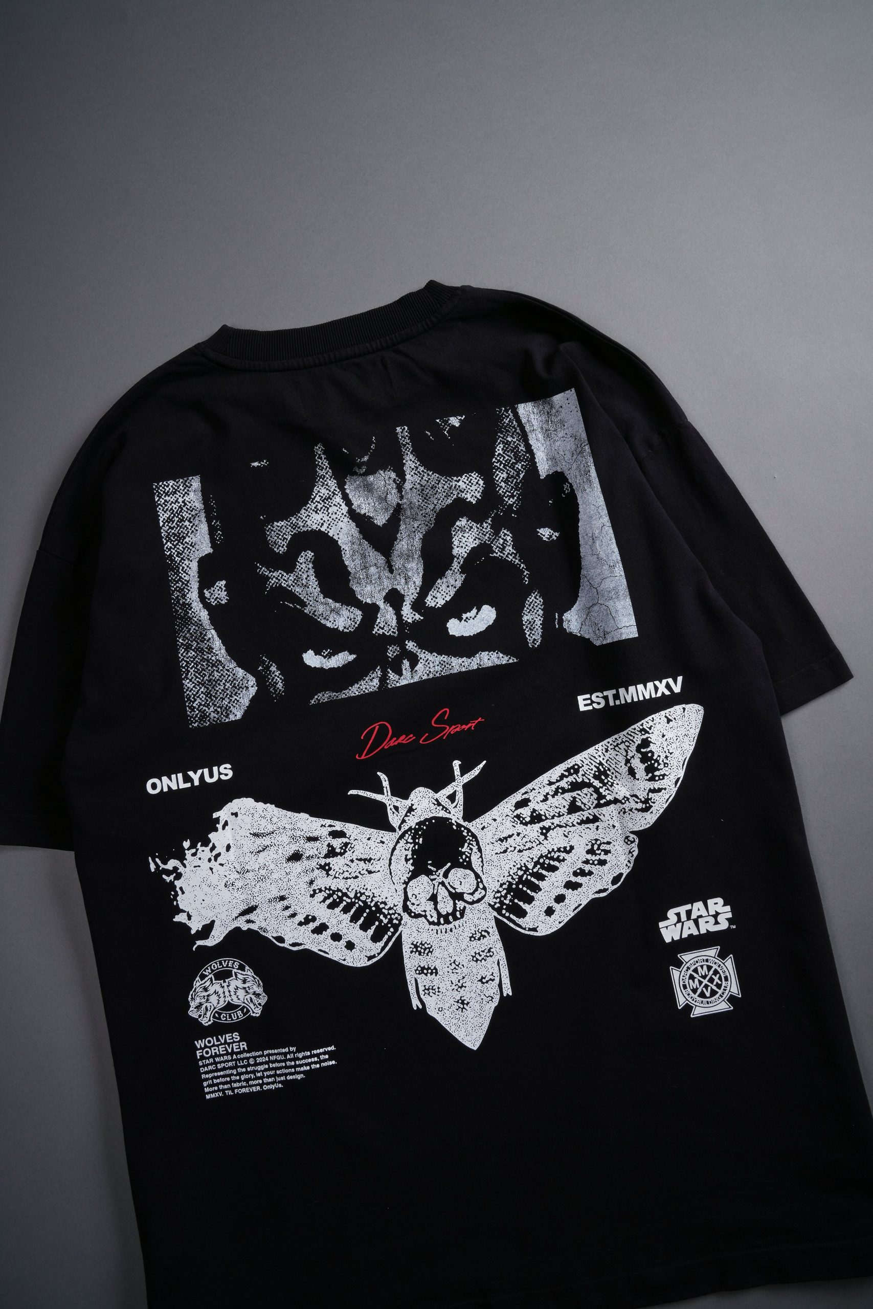 Maul And The Moth Grunge Tee in Black - Image 8