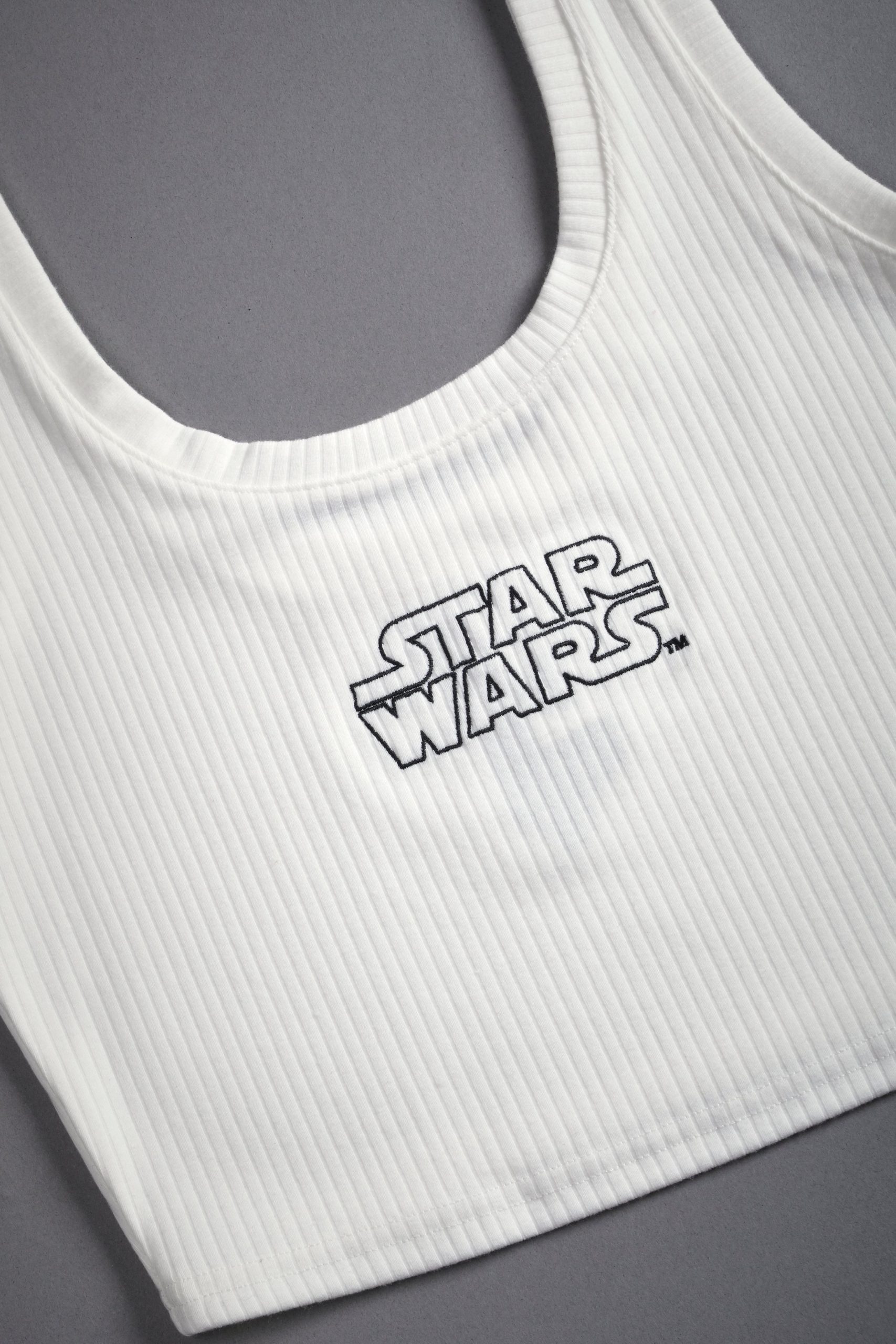 Star Wars She Classic Ribbed Tank in Cream - Image 7